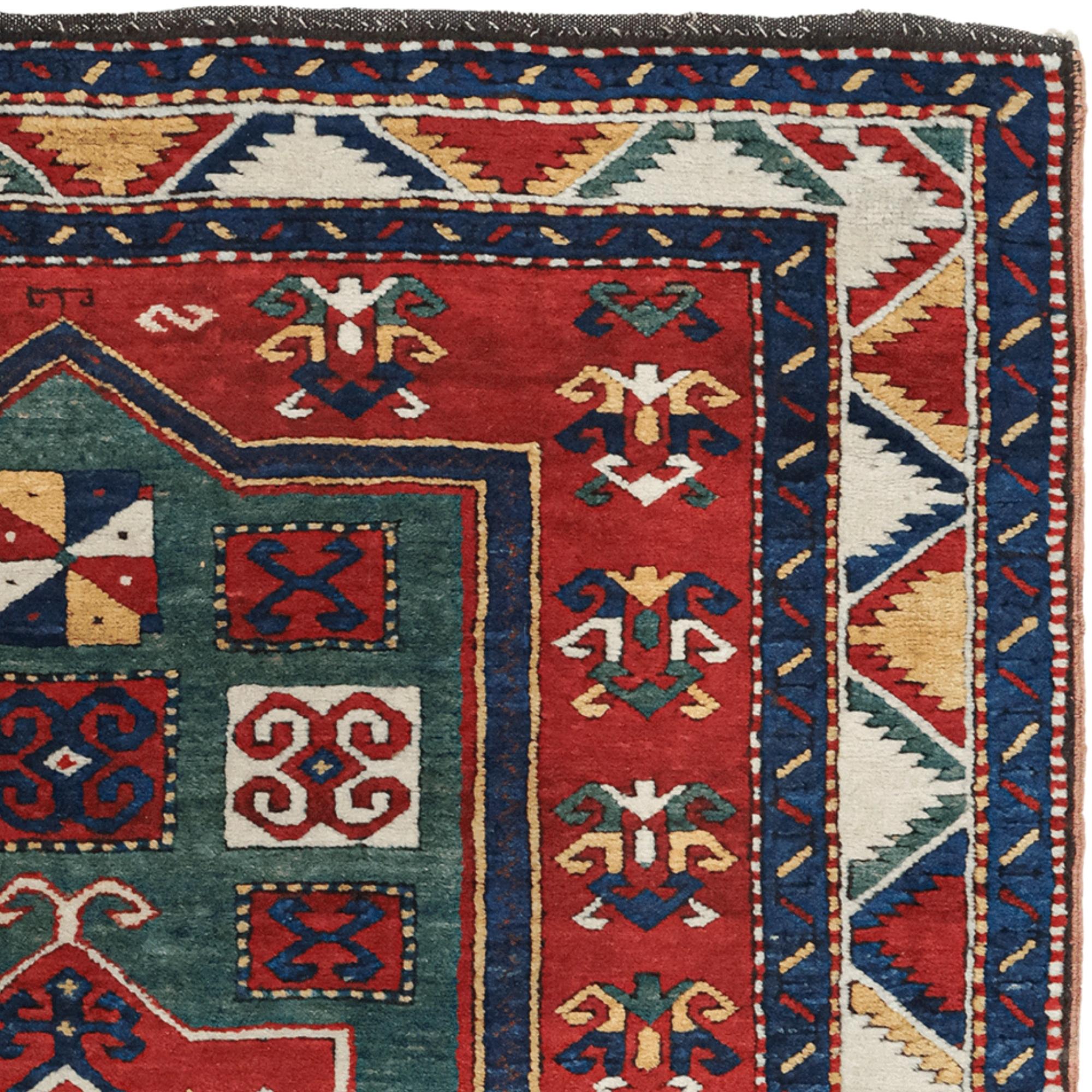 Tissé à la main Tapis ancien Fahrola Prayer - Milieu du 19e siècle en vente