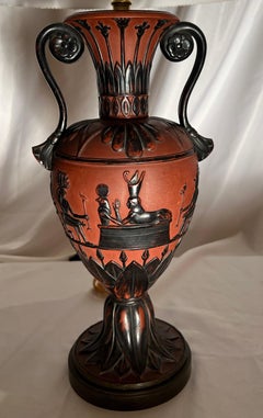 Antique Faience Lamp Classic Egyptian Form