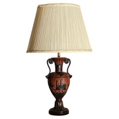 Antique Faience Lamp Classic Egyptian Form