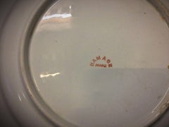 Assiette ancienne en faïence du 20e siècle ou plus ancienne, design Hamage Nord, 2Y12