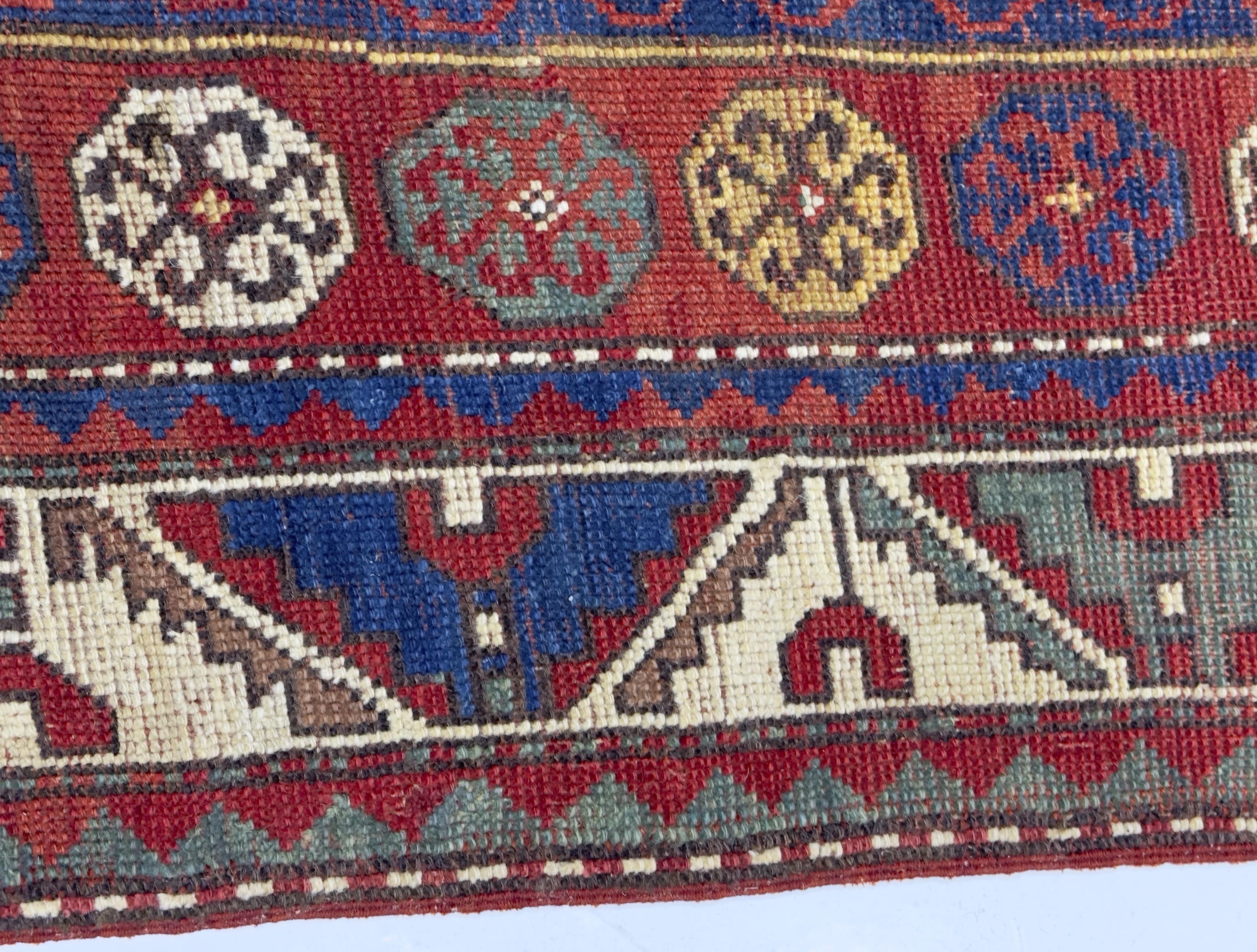 Antiker Fakhralou Kazak Teppich 3'11