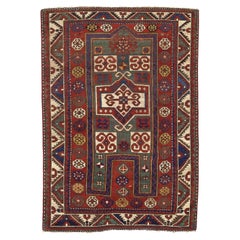 Antiker Fakhralou Kazak Teppich 3'11" x 5'11"