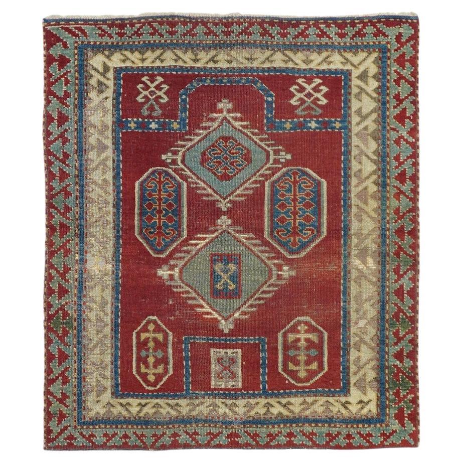Tappeto antico Fakhralou Kazak 3'4'' x 3'9''