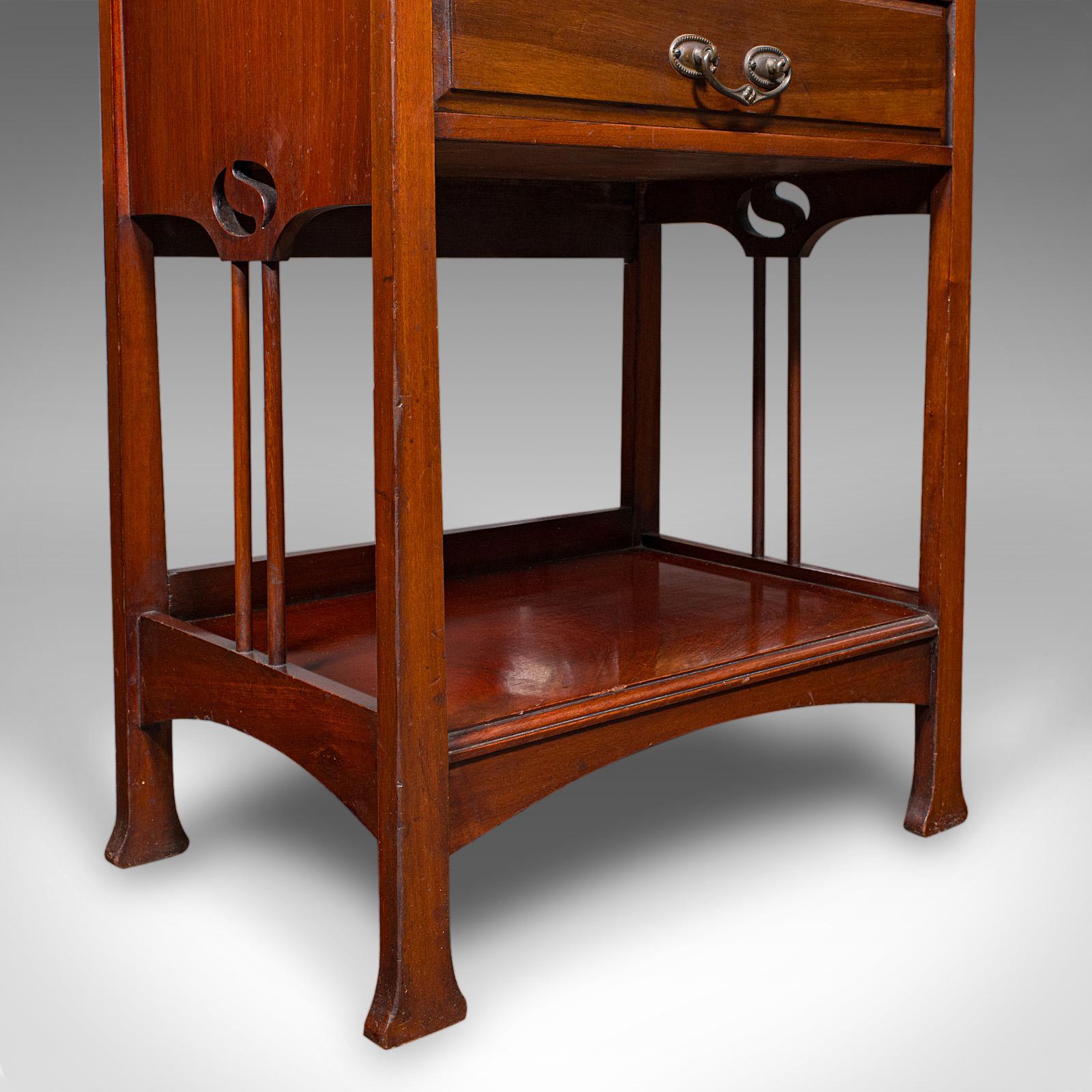 Armoire à musique ancienne Fall Front, anglaise, Art Nouveau, victorienne, d'après Liberty en vente 4