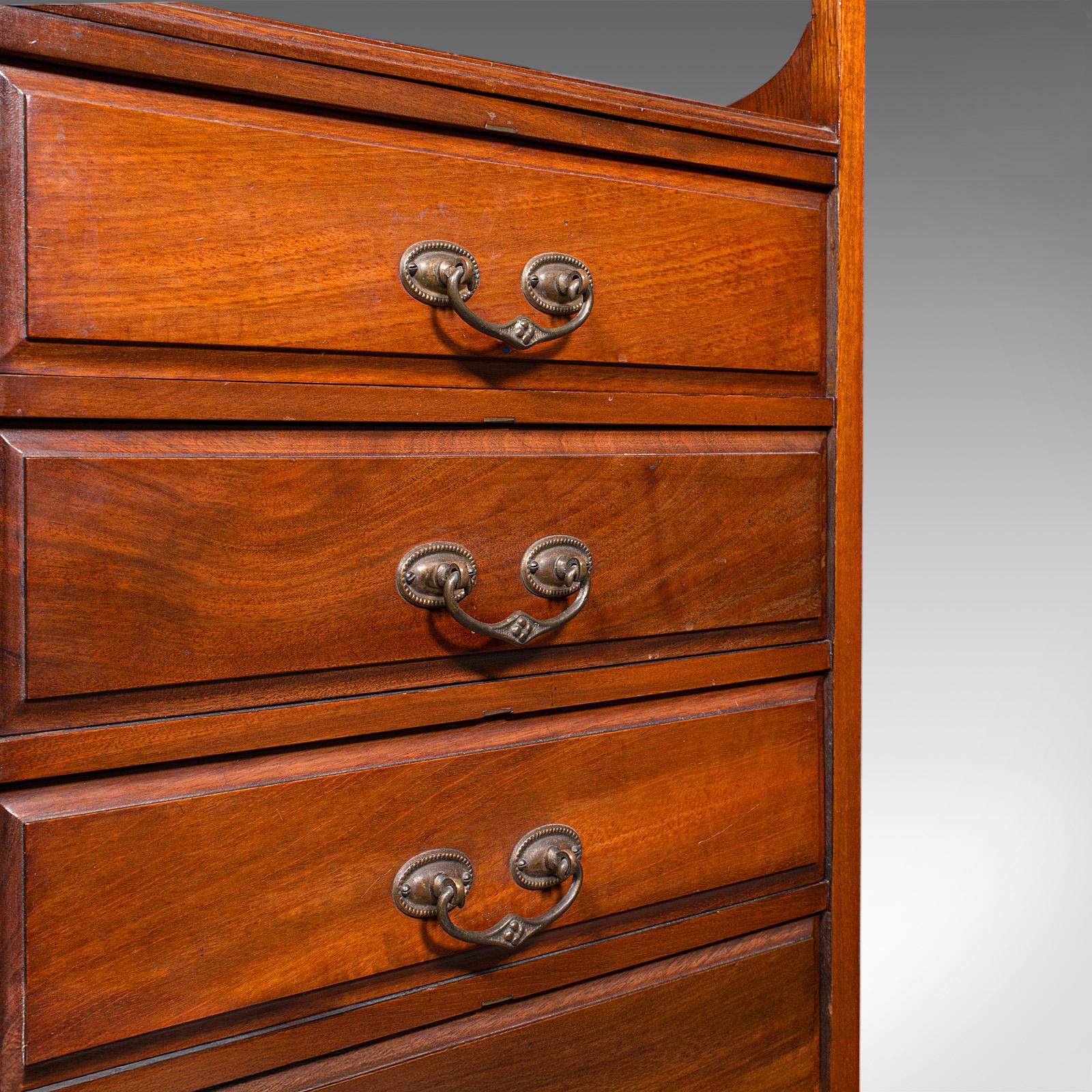 Armoire à musique ancienne Fall Front, anglaise, Art Nouveau, victorienne, d'après Liberty en vente 2