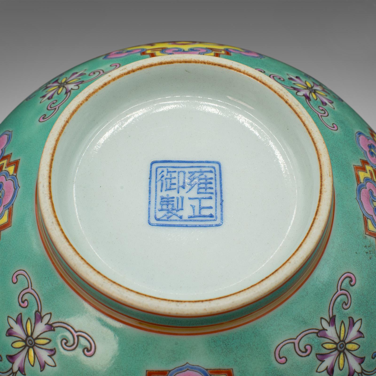 Antique Famille Rose Decorative Bowl, Chinese, Ceramic, Rice Dish, Victorian 3