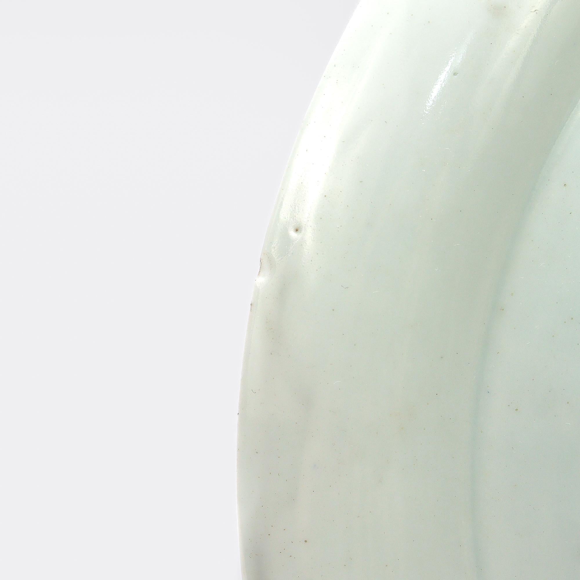 Antike Famille Verte Chinesisch Export Porzellan Teller mit Hehe Zwillinge und Lotus im Angebot 5