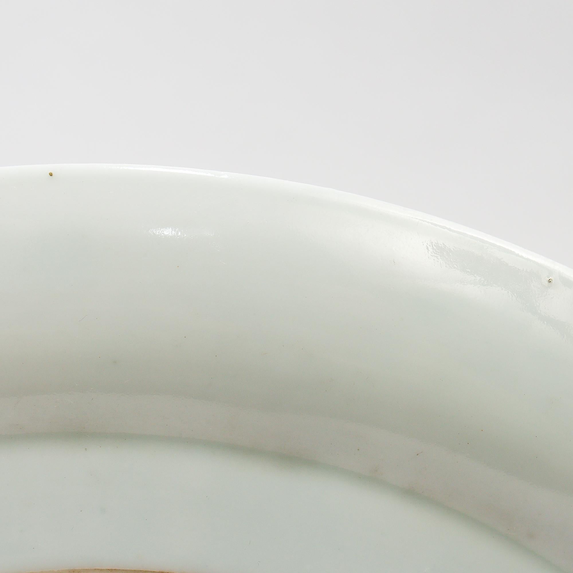 Antike Famille Verte Chinesisch Export Porzellan Teller mit Hehe Zwillinge und Lotus im Angebot 6