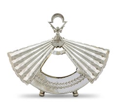 Antique Fan-Shaped Biscuit Box