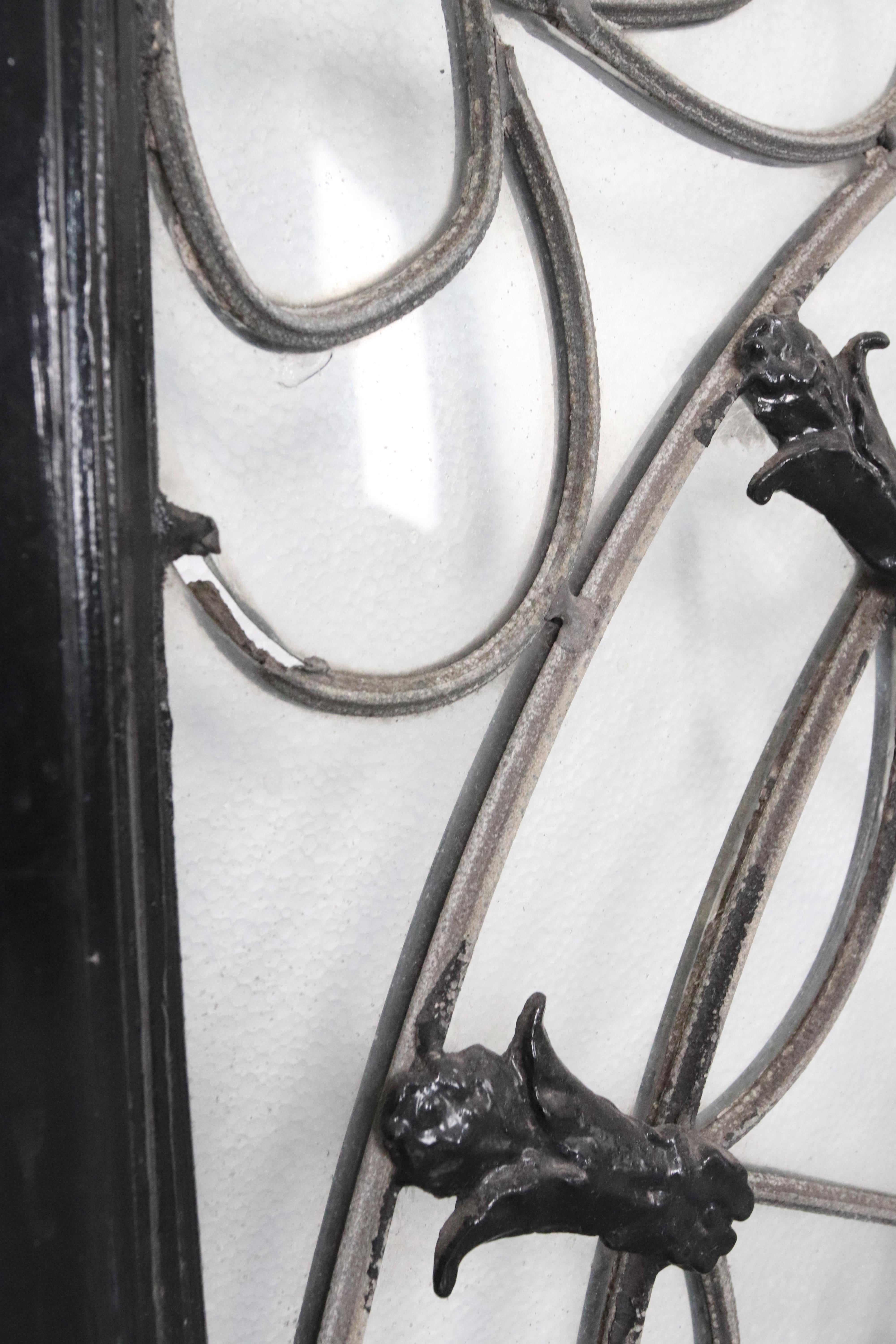 20th Century Antique Fanlight Clear Glass Transom Window For Sale