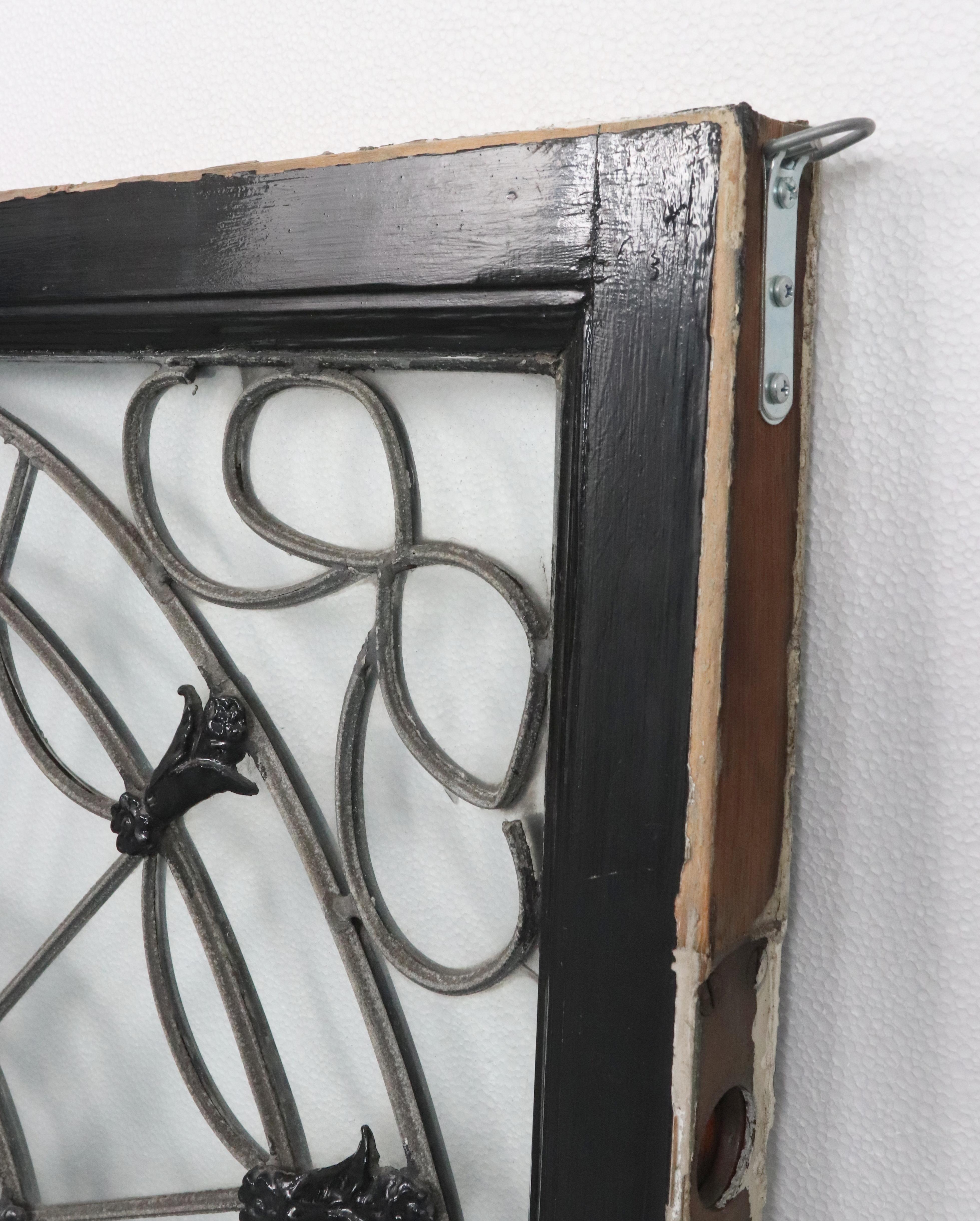 Antique Fanlight Clear Glass Transom Window For Sale 1