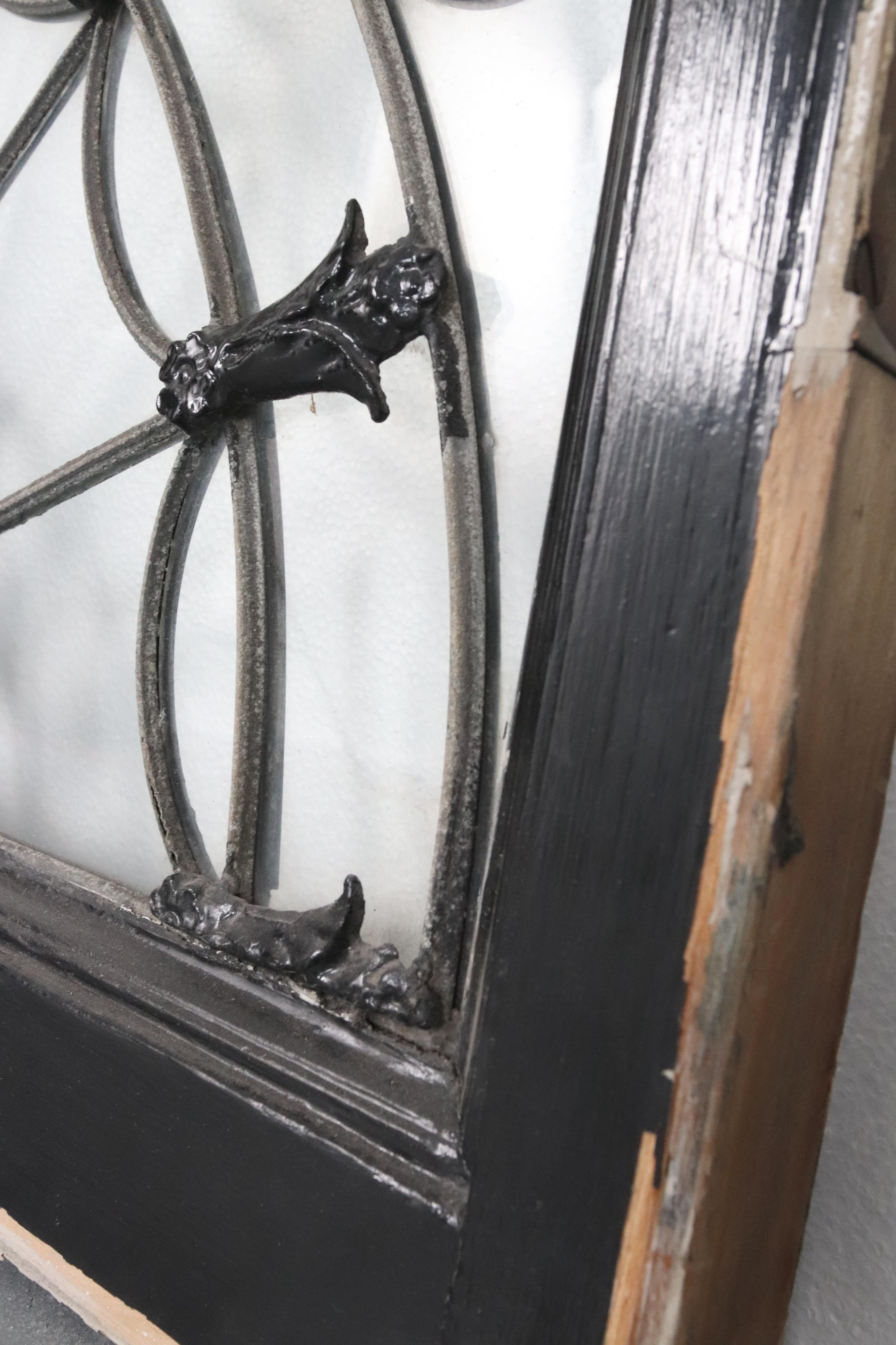Antique Fanlight Clear Glass Transom Window For Sale 3
