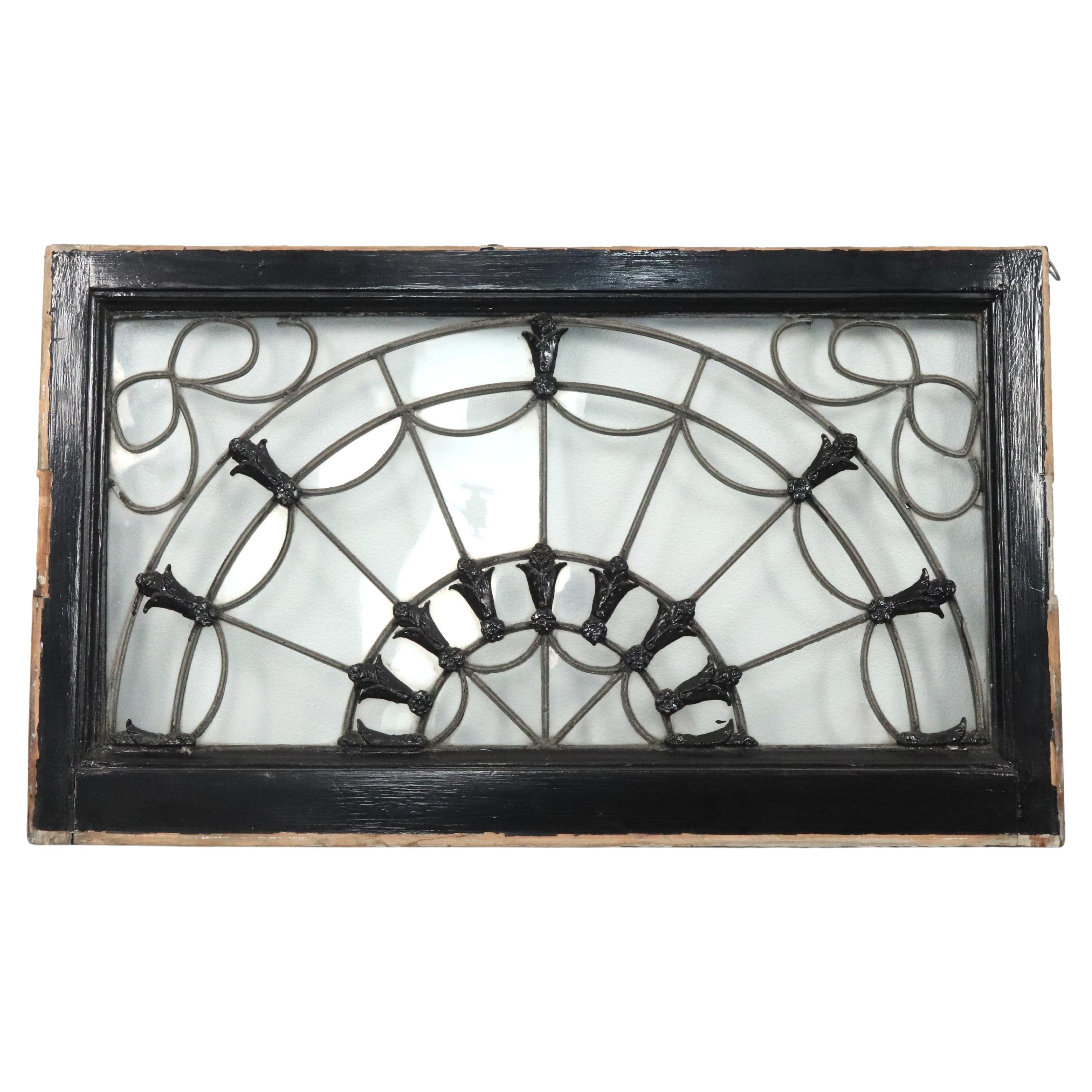 Ventana con travesaño de cristal transparente