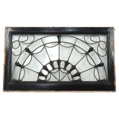 Antique Fanlight Clear Glass Transom Window