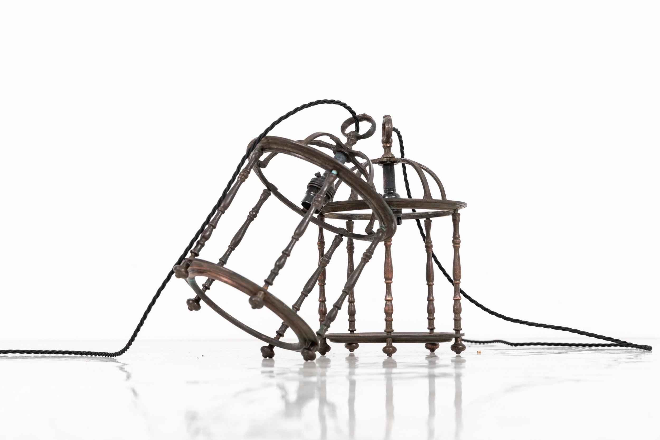 Antique Faraday & Son Cast Brass Porch Lantern Light Lamp. C.1920 In Good Condition In London, GB