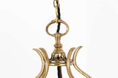 Antique Faraday & Sons Glazed Brass Porch Lantern Light Lamp. C.1910