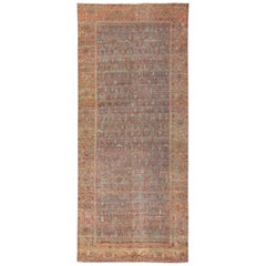 Antique Faraghan Gallery Persian Rug With All-Over Paisley Geometric Design