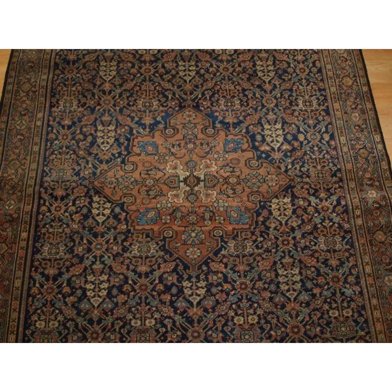 Antique Faraghan Rug of Classic Garden Shrub Design, 19th Century In Excellent Condition For Sale In Moreton-In-Marsh, GB
