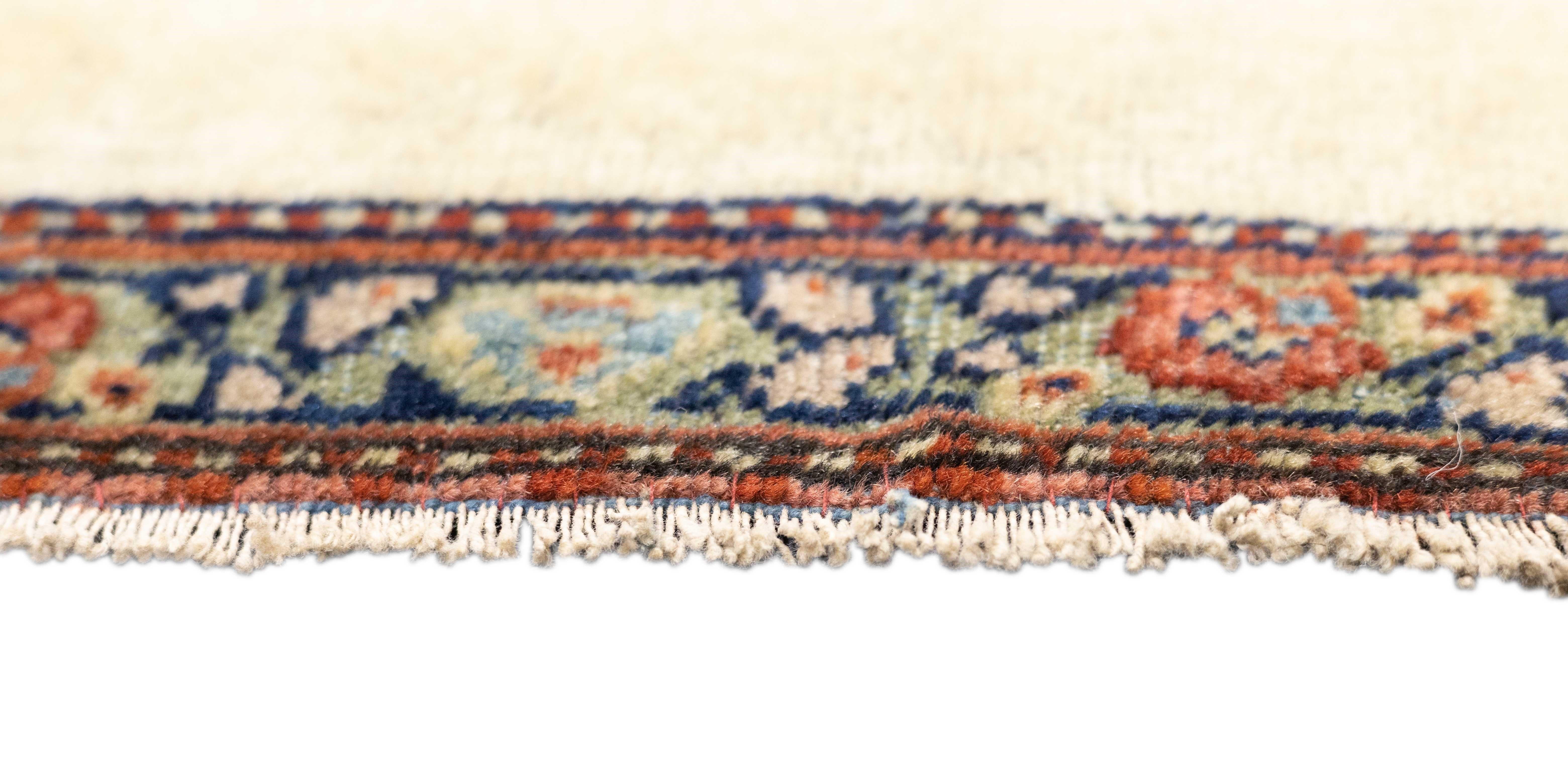 19th Century Antique Farahan Rug 2'9'' x 3'1'' For Sale