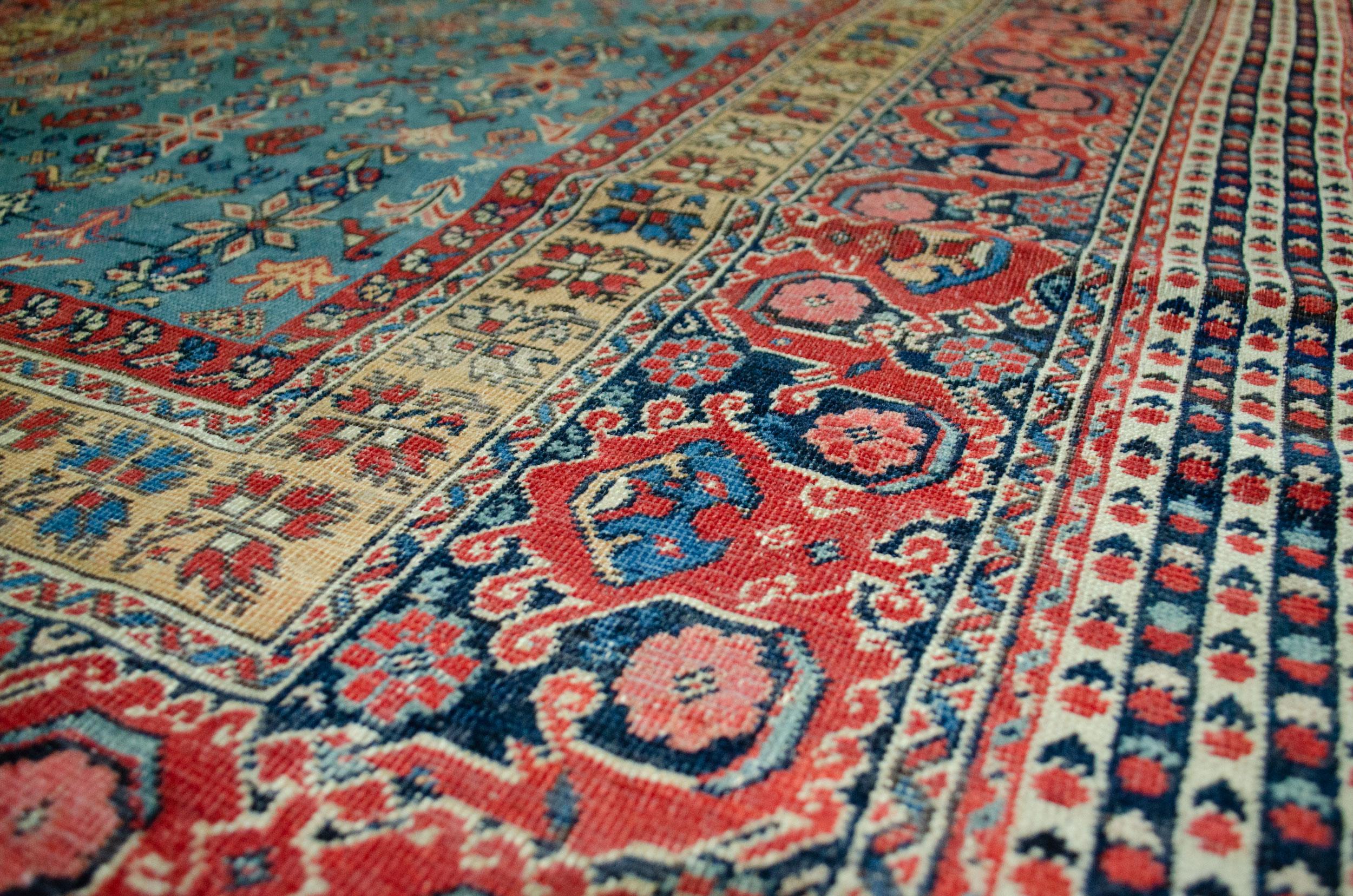 Antiker Farahan-Teppich 290x140cm, antik (Gewebt) im Angebot