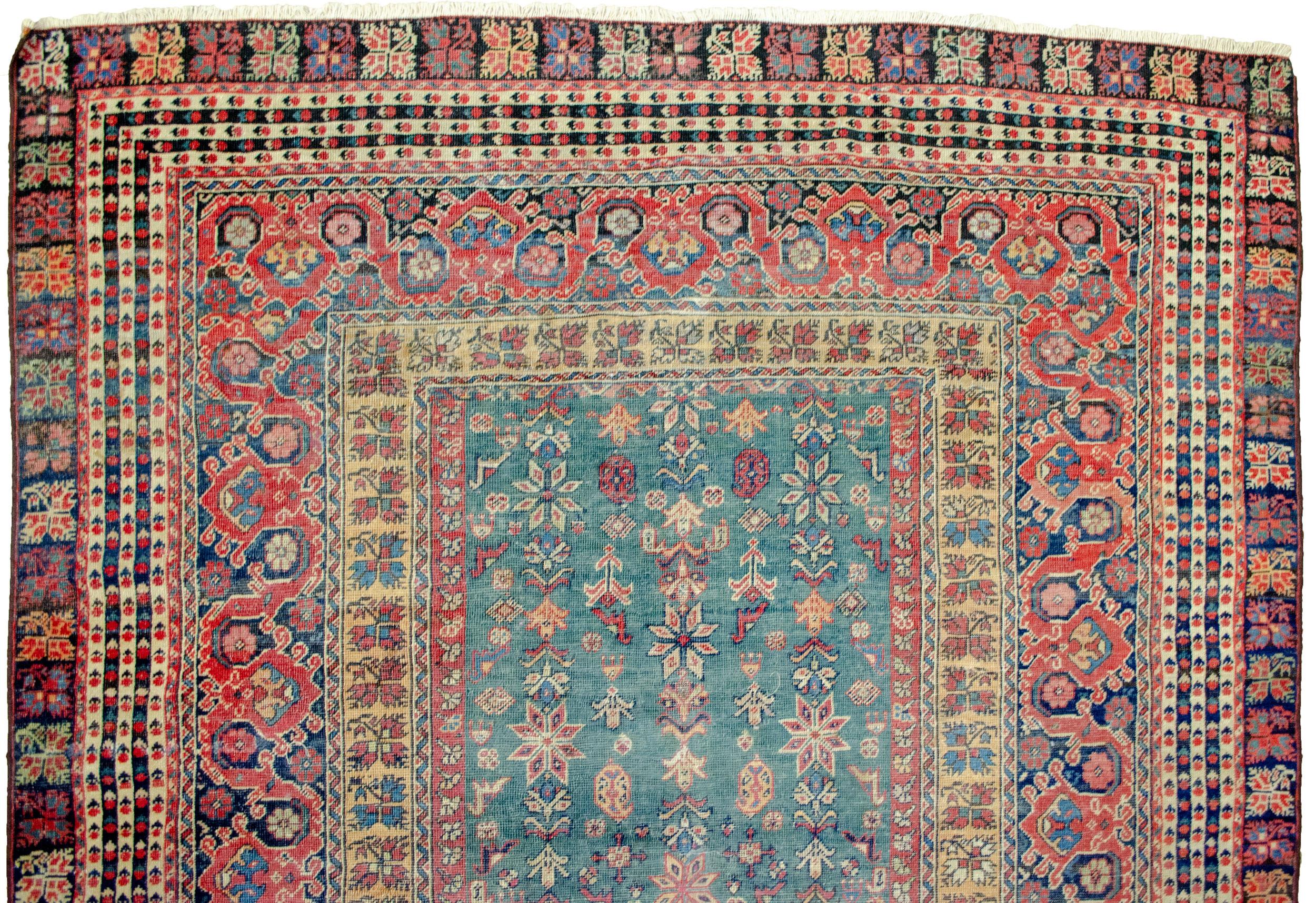 Antiker Farahan-Teppich 290x140cm, antik (19. Jahrhundert) im Angebot
