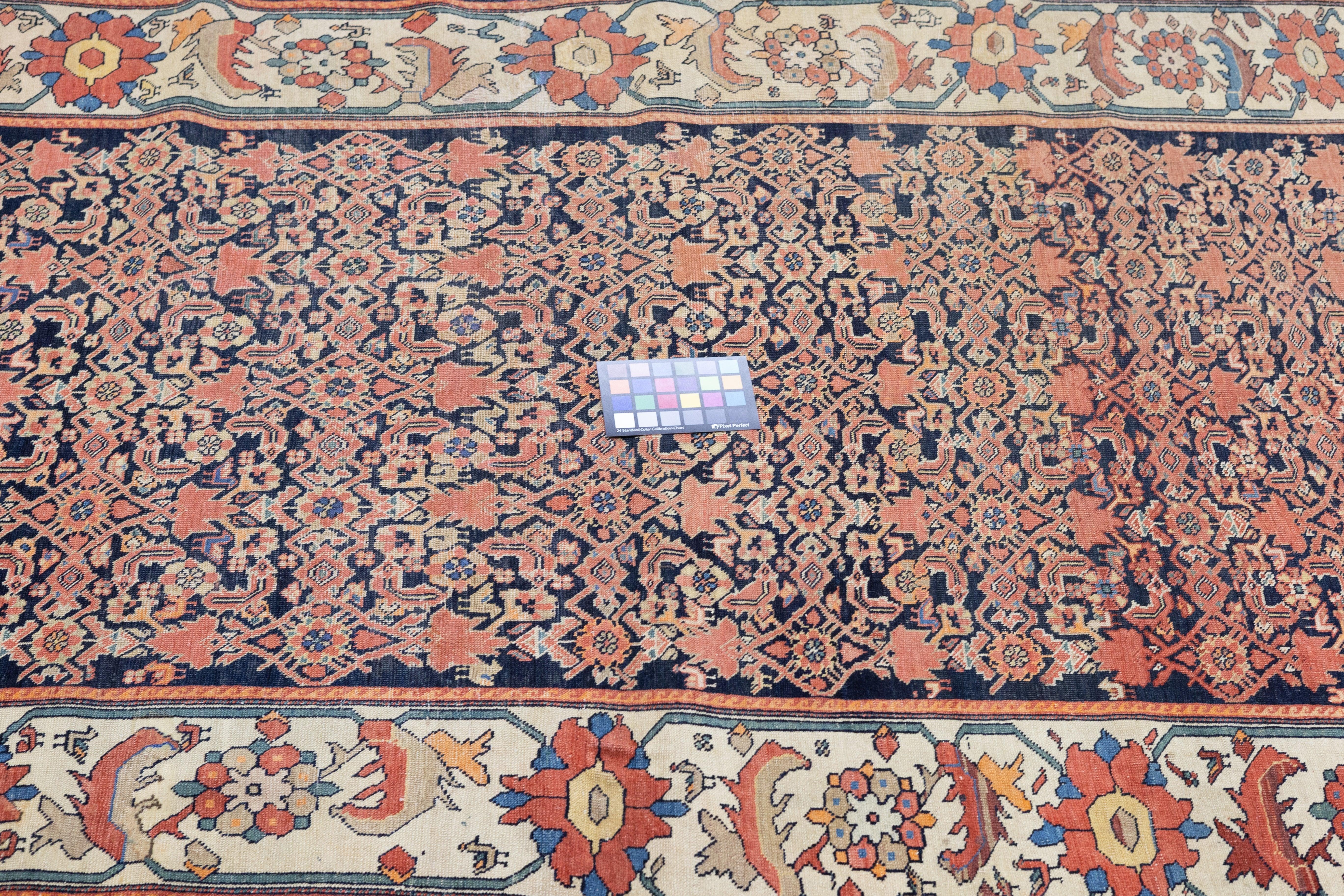 Antique Farahan Rug 4'3'' x 6'9'' For Sale 3