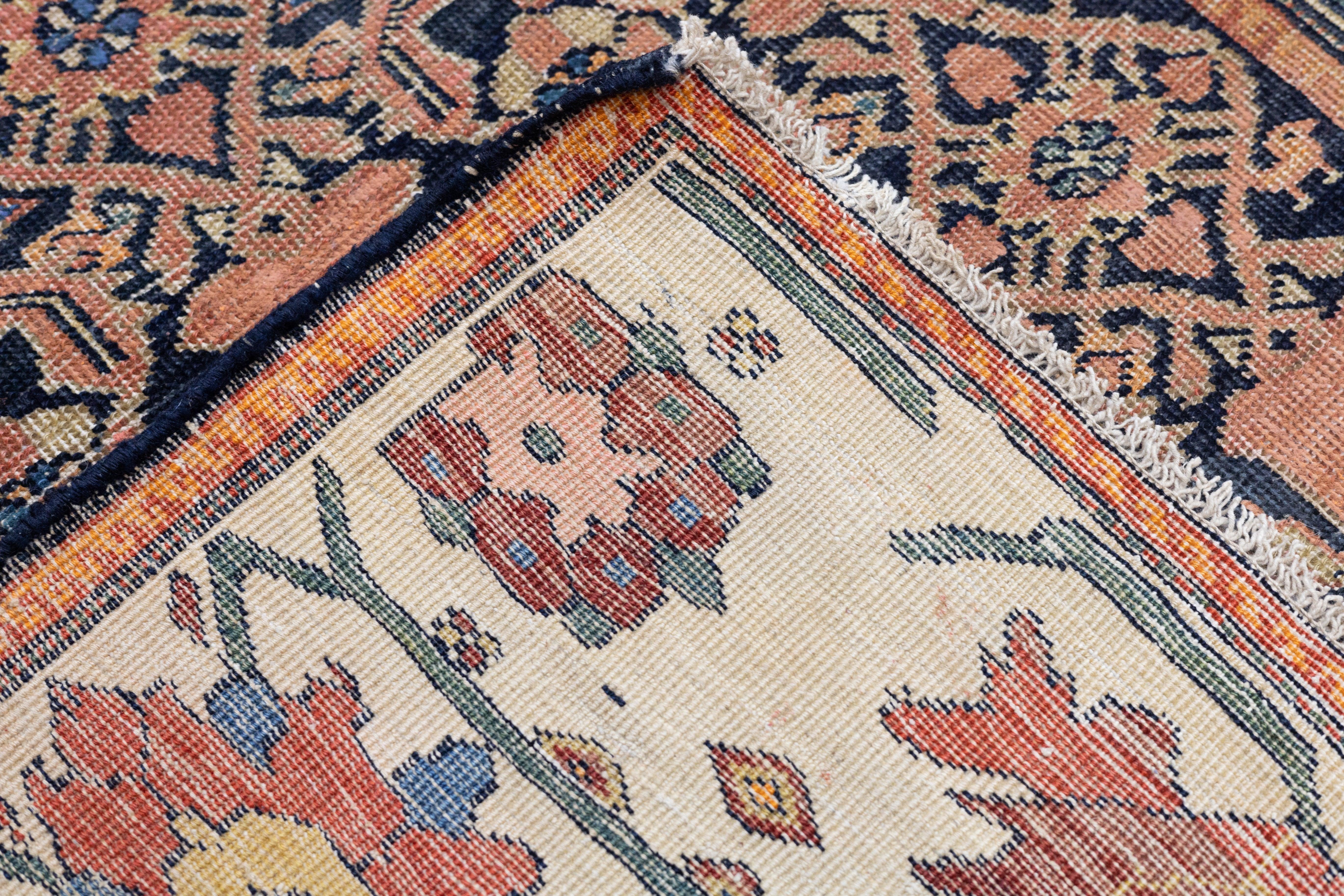 Antique Farahan Rug 4'3'' x 6'9'' For Sale 5