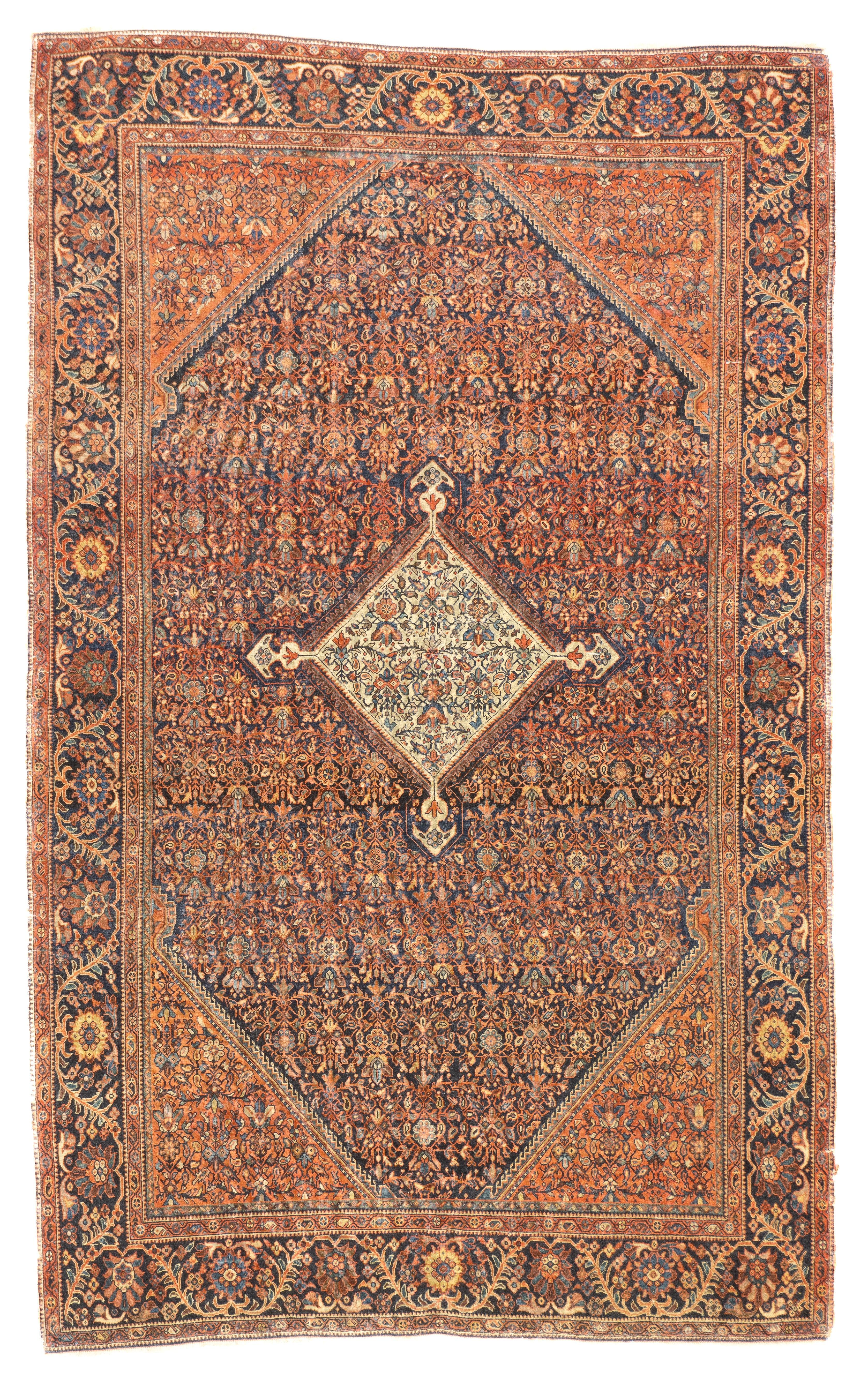 Antike Farahan Sarouk 4'1'' x 6'8'' (Persisch) im Angebot
