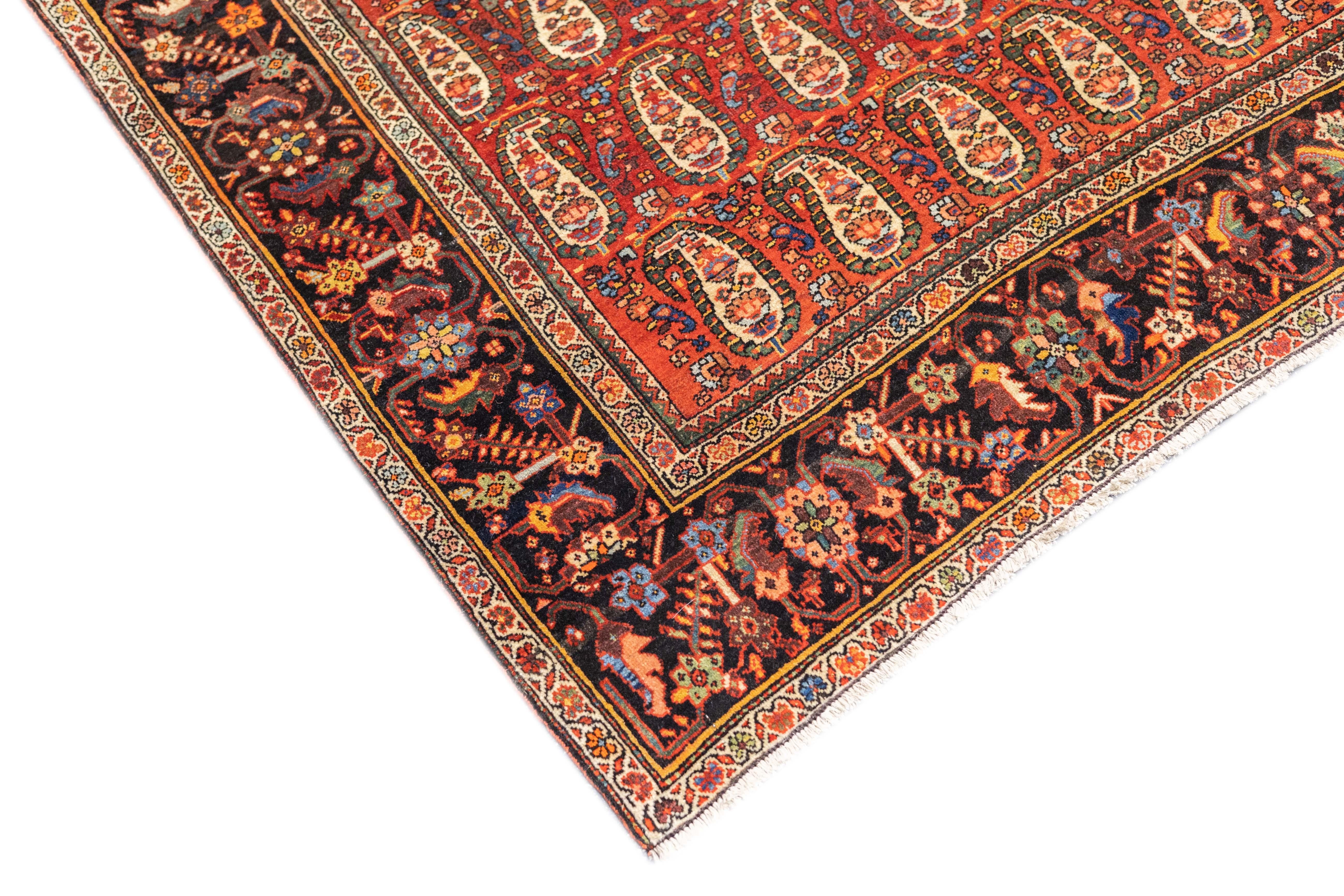 Persian Antique Farahan Sarouk 4'4'' x 6'5'' For Sale