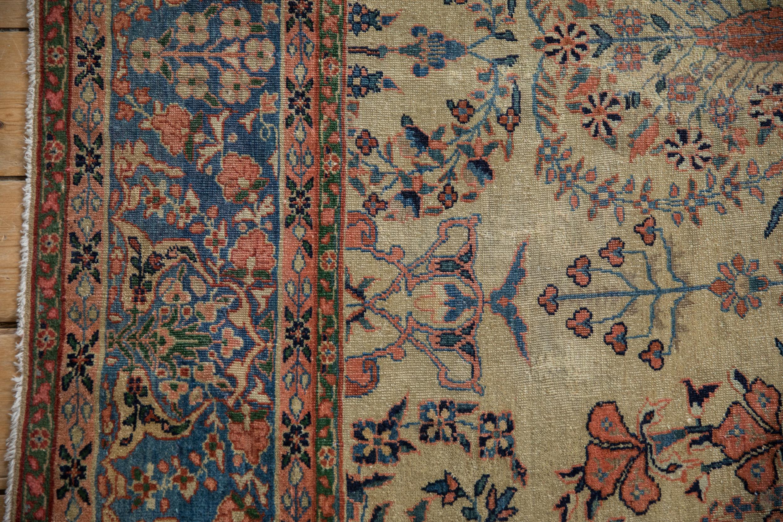 Asian Antique Farahan Sarouk Carpet For Sale