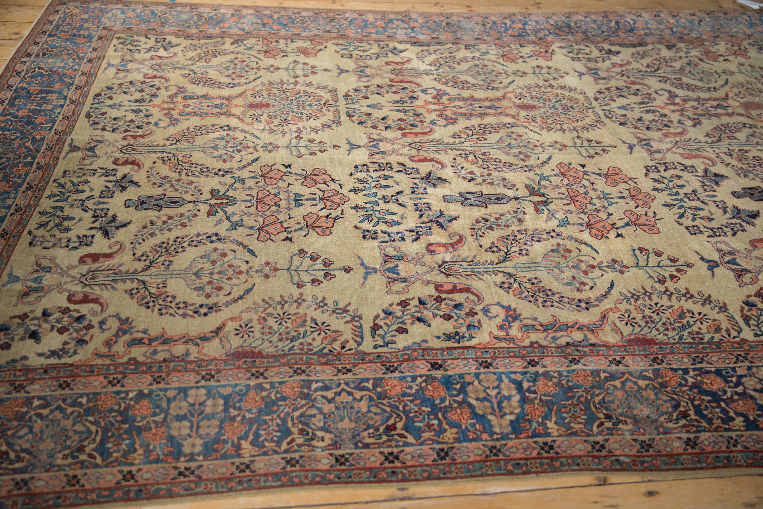 Early 20th Century Antique Farahan Sarouk Carpet For Sale