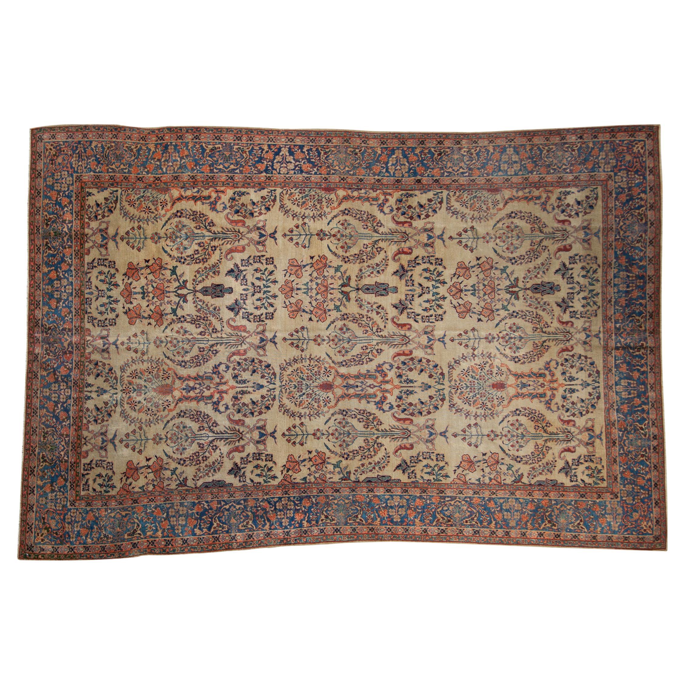 Antique Farahan Sarouk Carpet