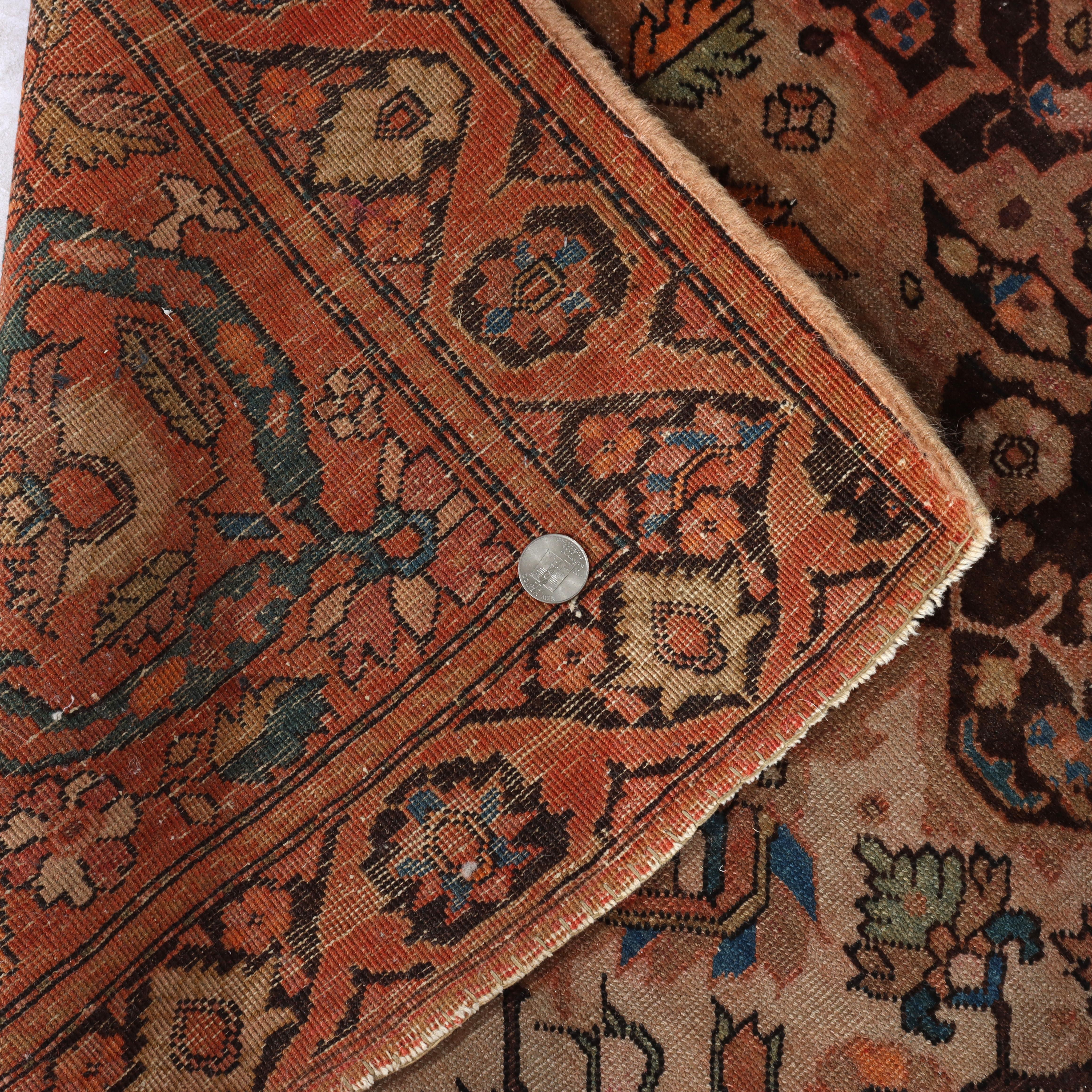 Antiker Farahan Sarouk Persischer Wollteppich C1920 im Angebot 2