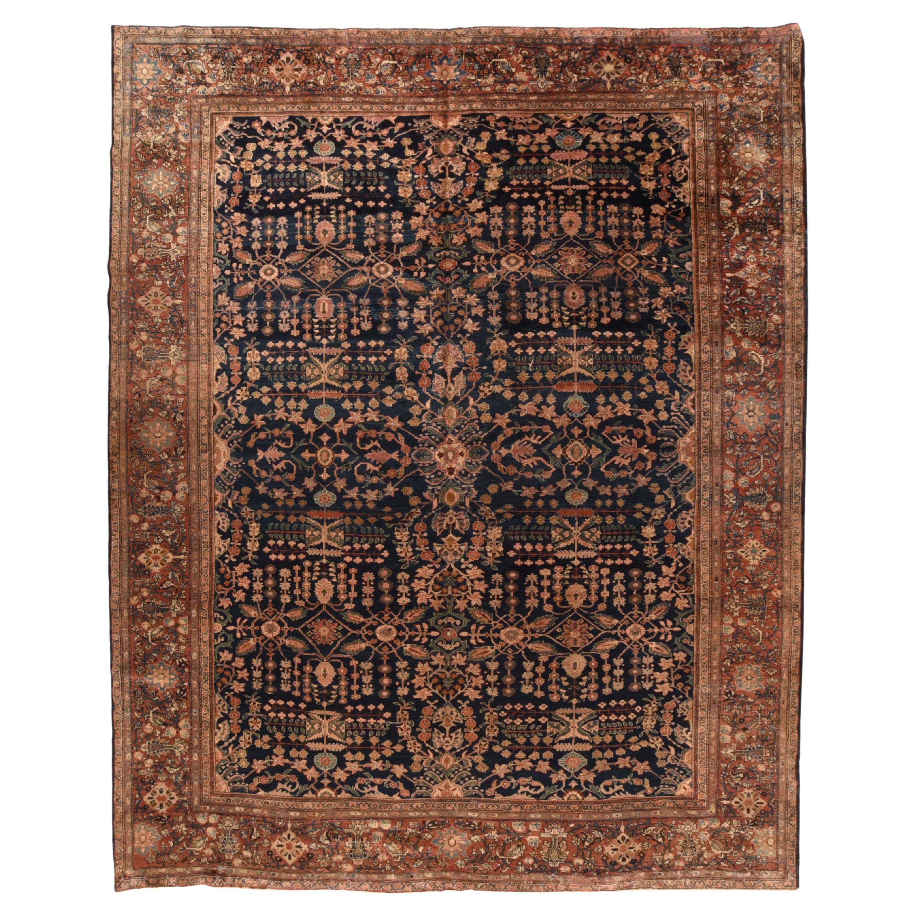 Ancien tapis Farahan Sarouk 10''6'''' x 13''9''''