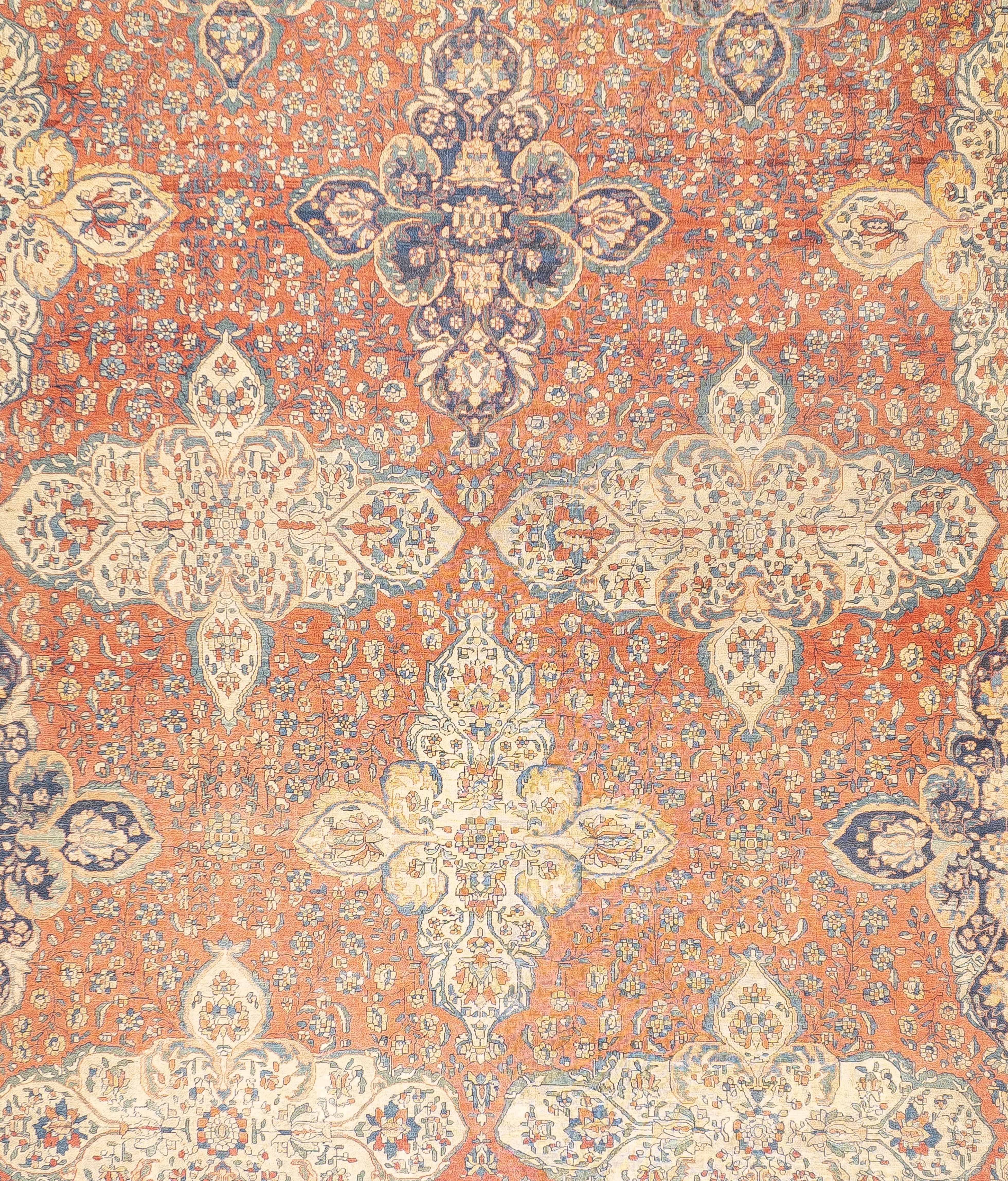 Antiker Farahan Sarouk-Teppich 12' x 17'9'' (Handgeknüpft) im Angebot