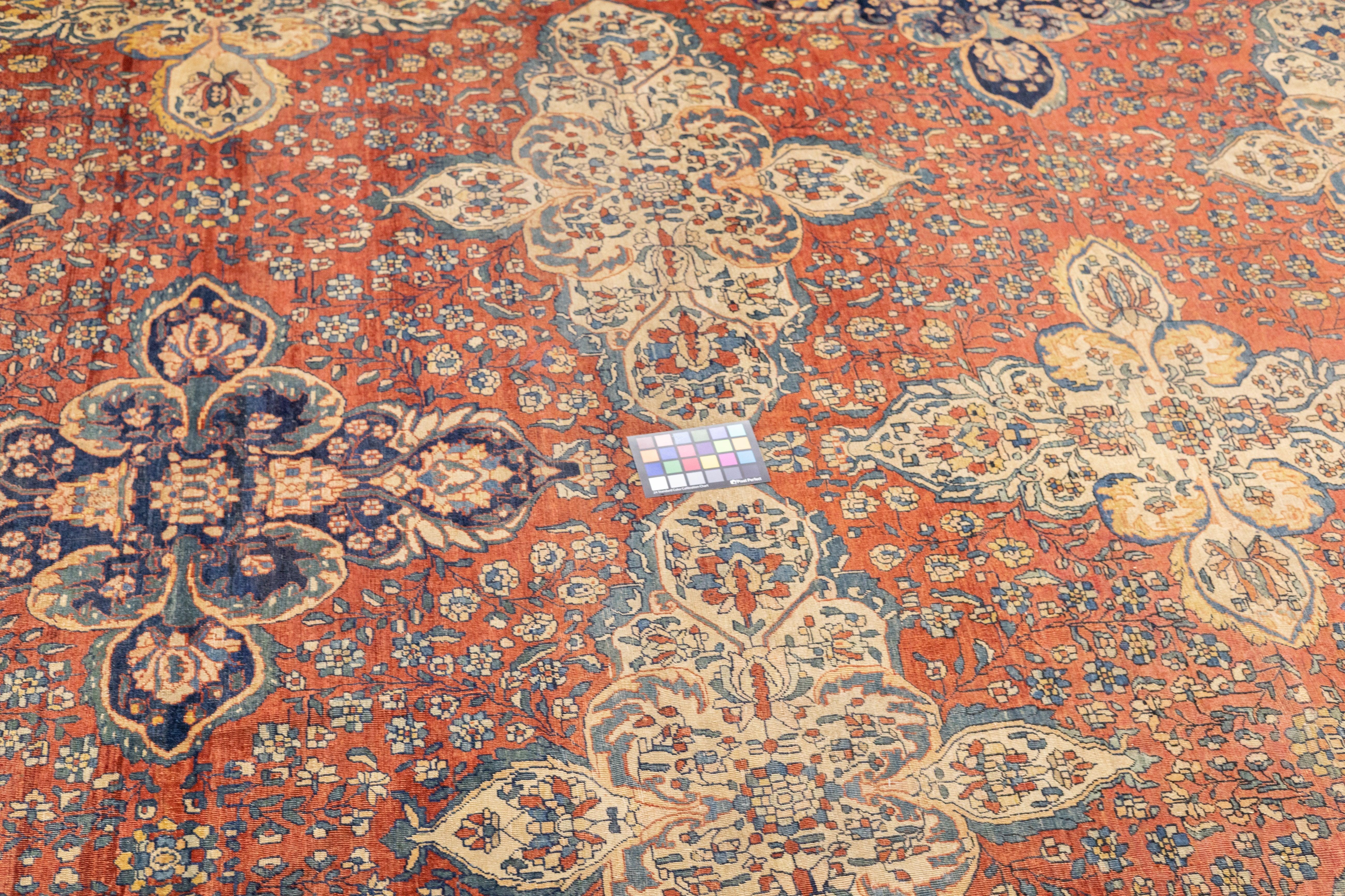 Antiker Farahan Sarouk-Teppich 12' x 17'9'' (19. Jahrhundert) im Angebot