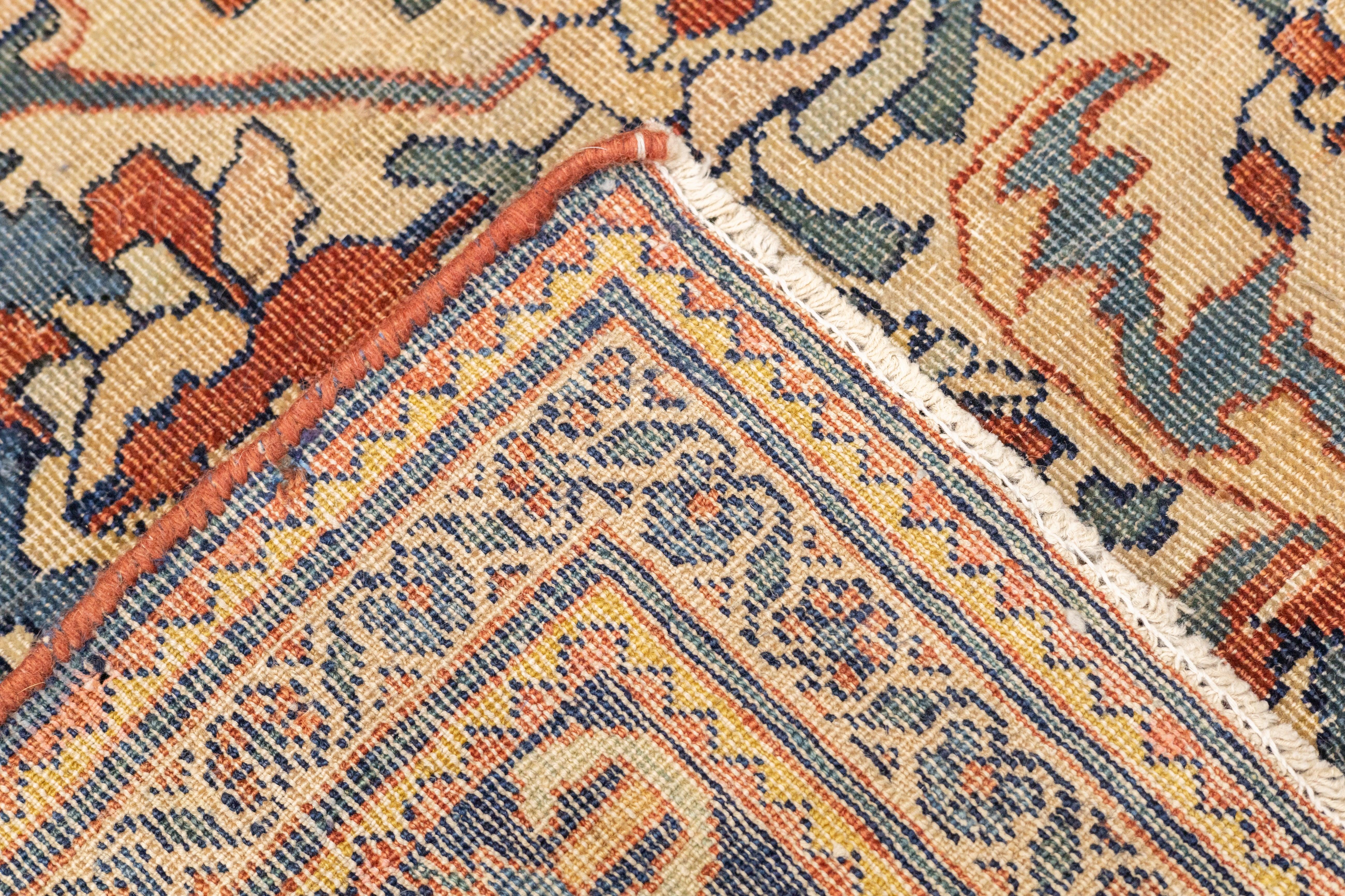 Antiker Farahan Sarouk-Teppich 12' x 17'9'' im Angebot 1