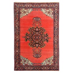 Antique Farahan Sarouk Rug - 19th Century Antique Farahan Rug