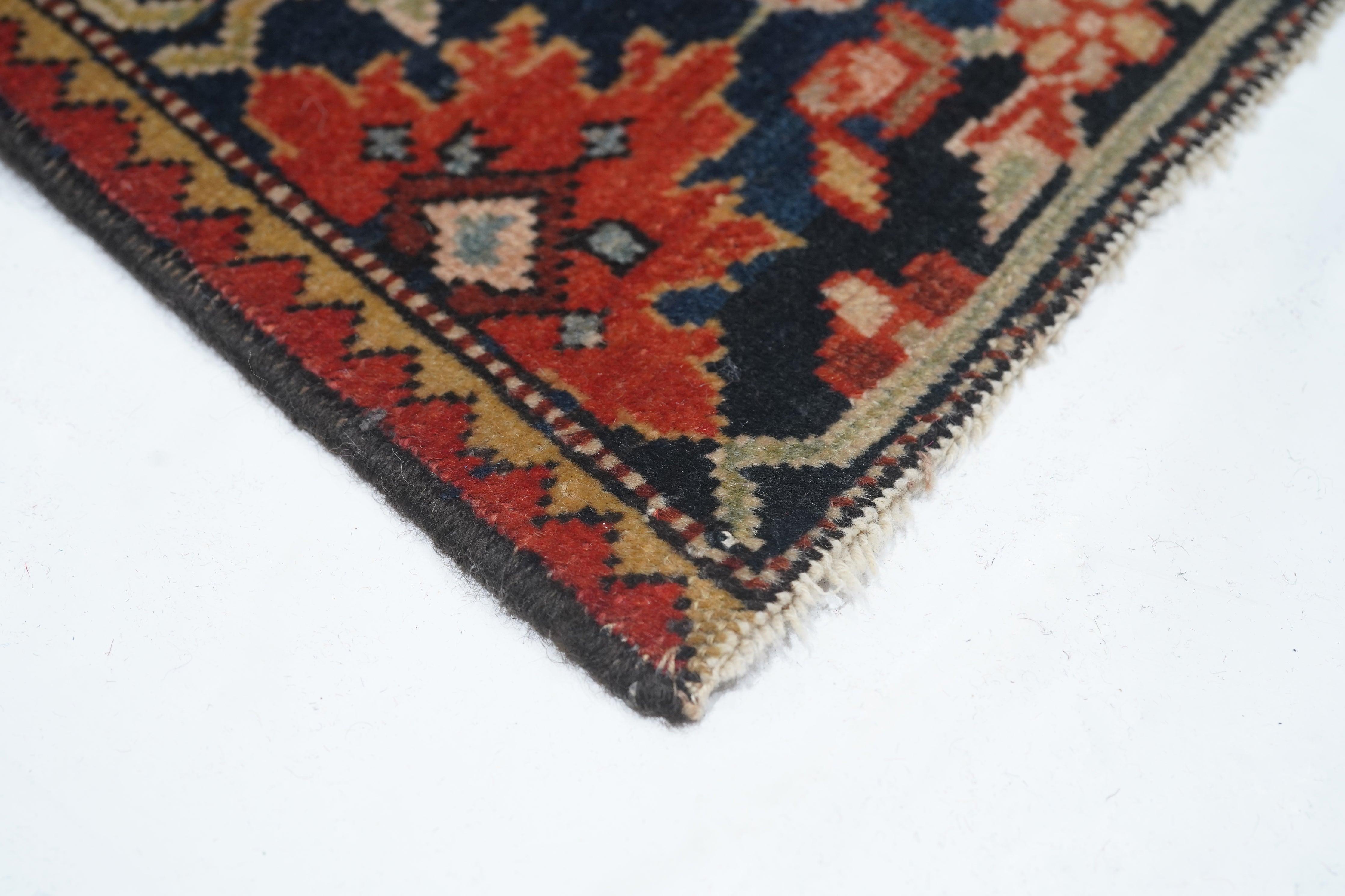 Hand-Knotted Antique Farahan Sarouk Rug 3'4'' x 4'10'' For Sale