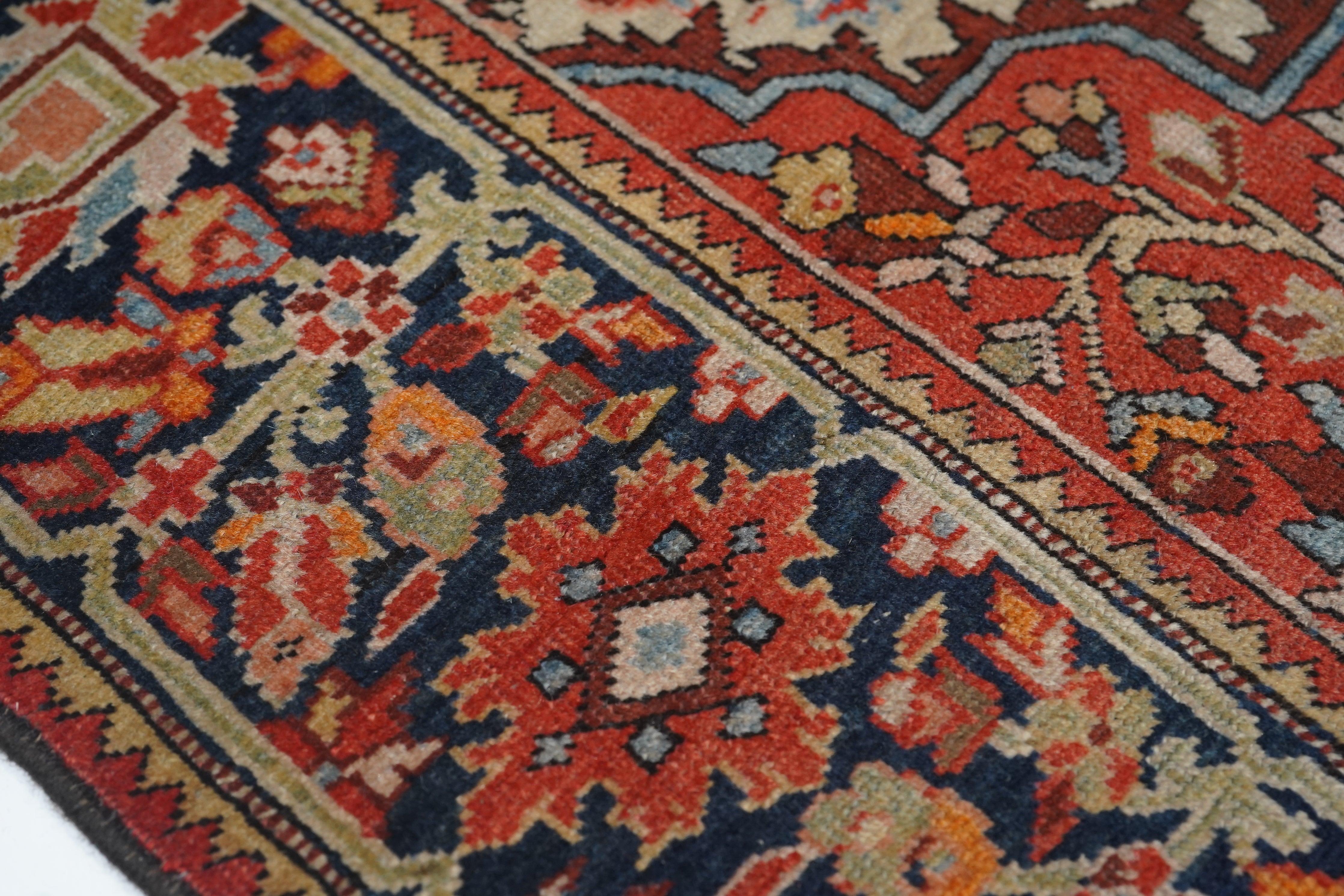 19th Century Antique Farahan Sarouk Rug 3'4'' x 4'10'' For Sale