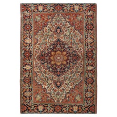 Antique Farahan Sarouk Rug 3'4'' x 4'10''