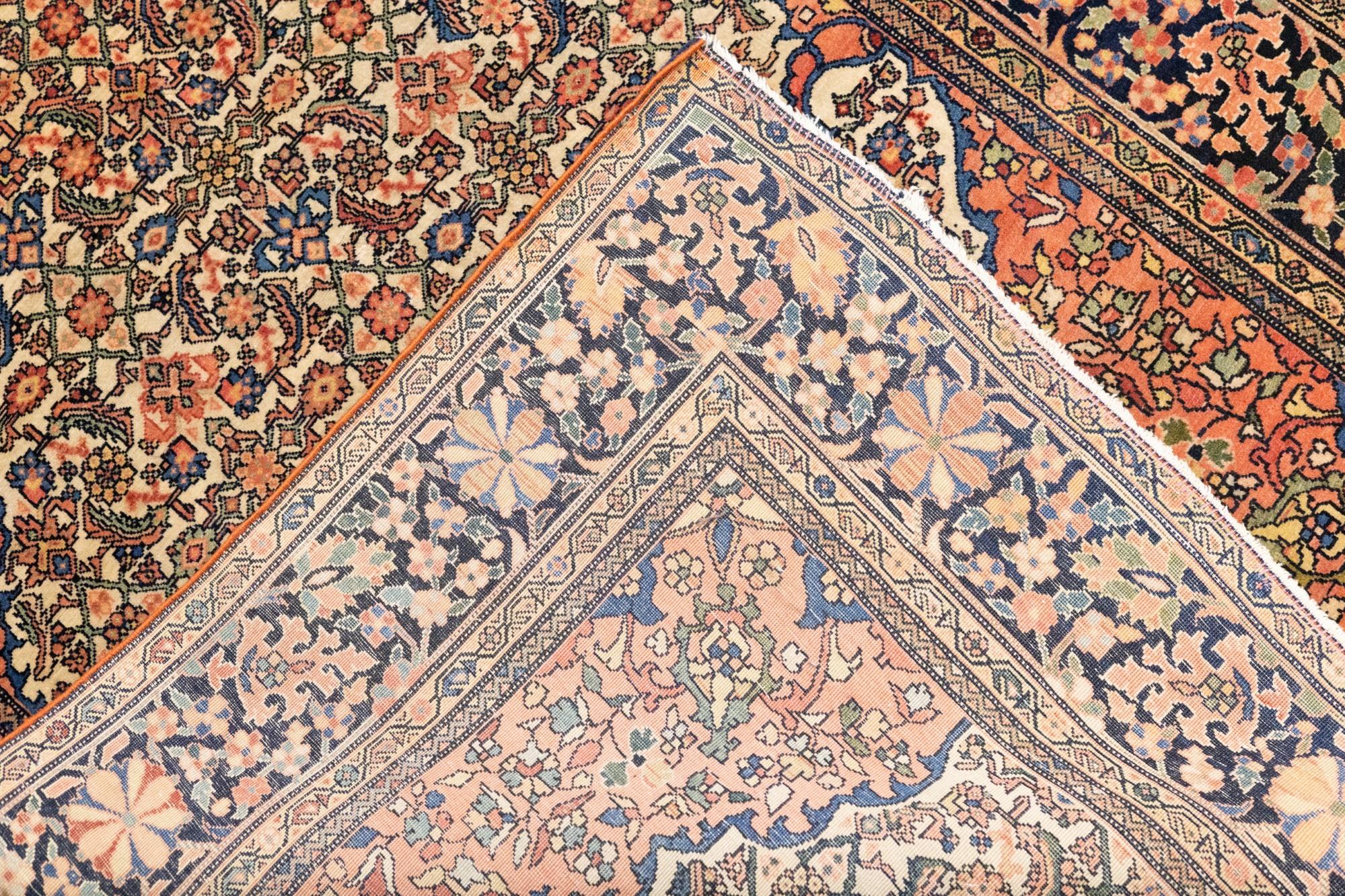 Antique Farahan Sarouk Rug 3'5'' x 5'0