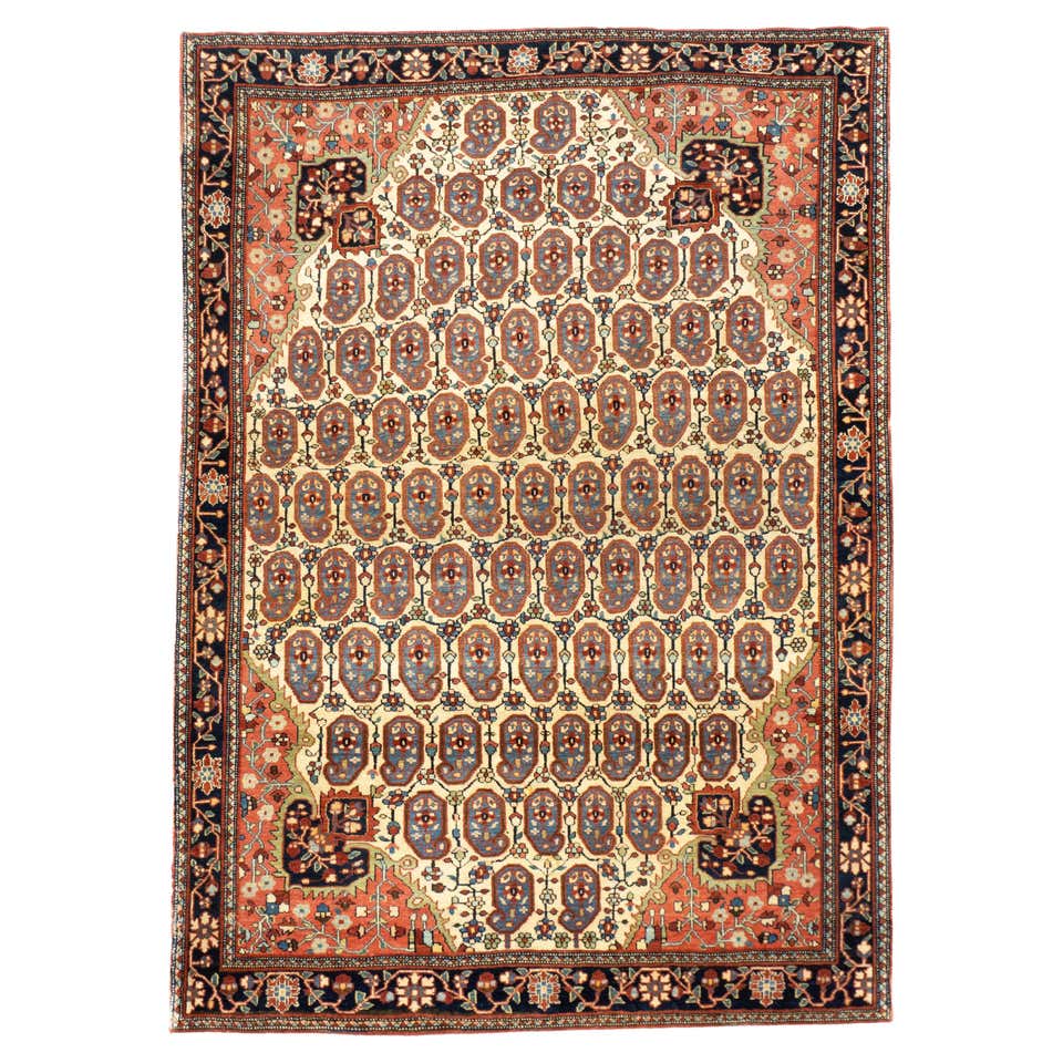 Fine Antique Persian Farahan Rug 3'6'' x 5'0