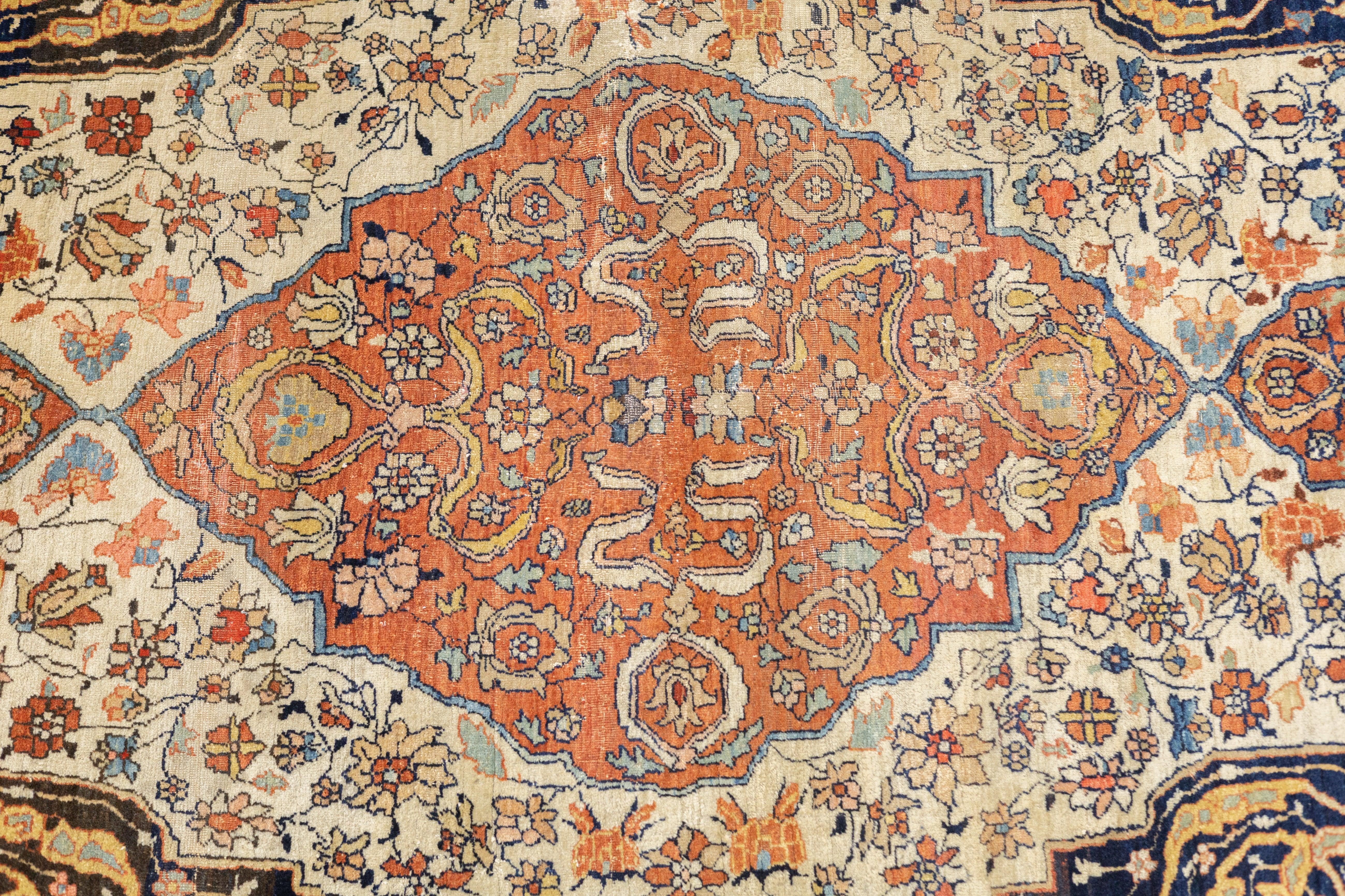 Antiker Farahan Sarouk-Teppich 4'0