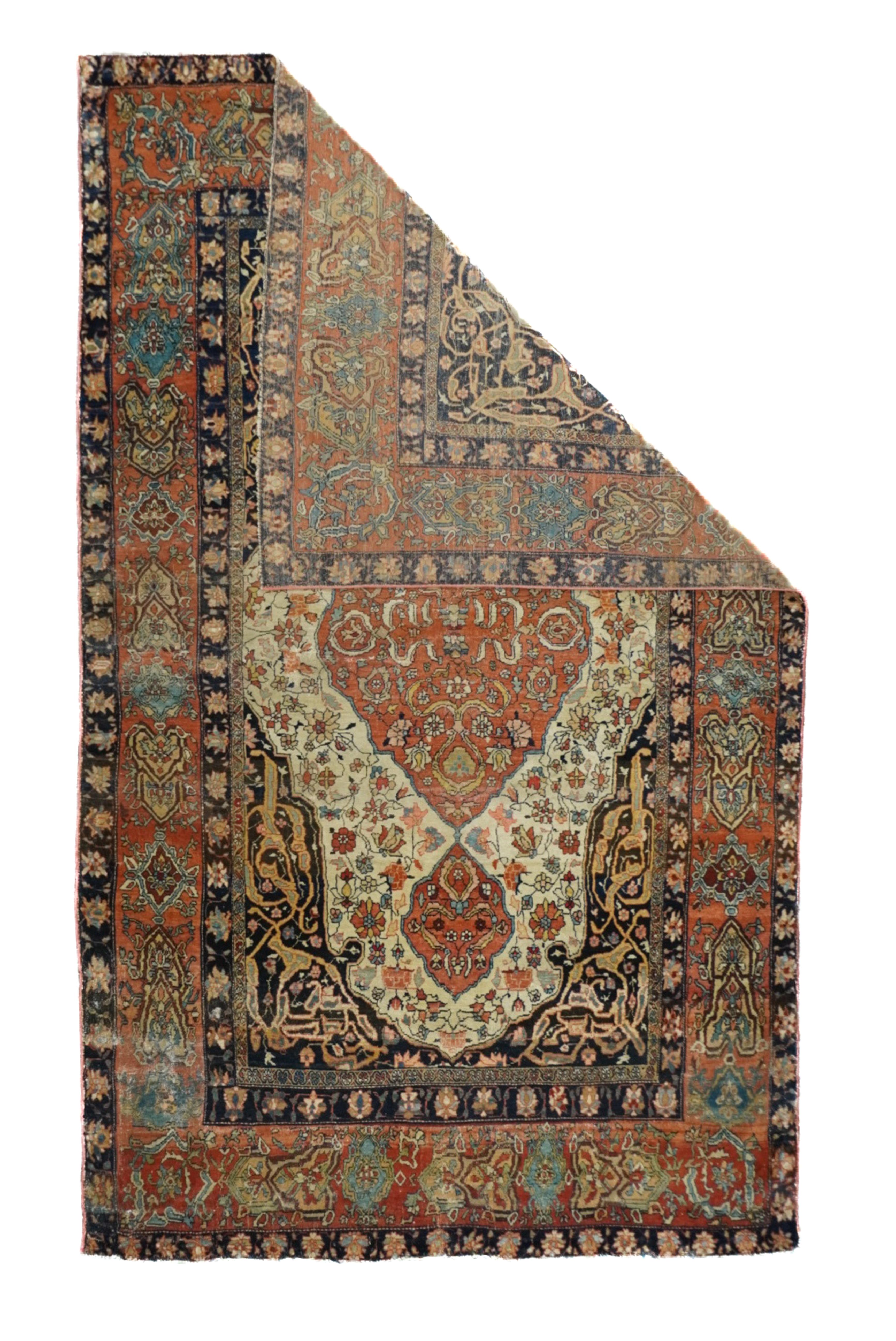 Antiker Farahan Sarouk-Teppich 4'0