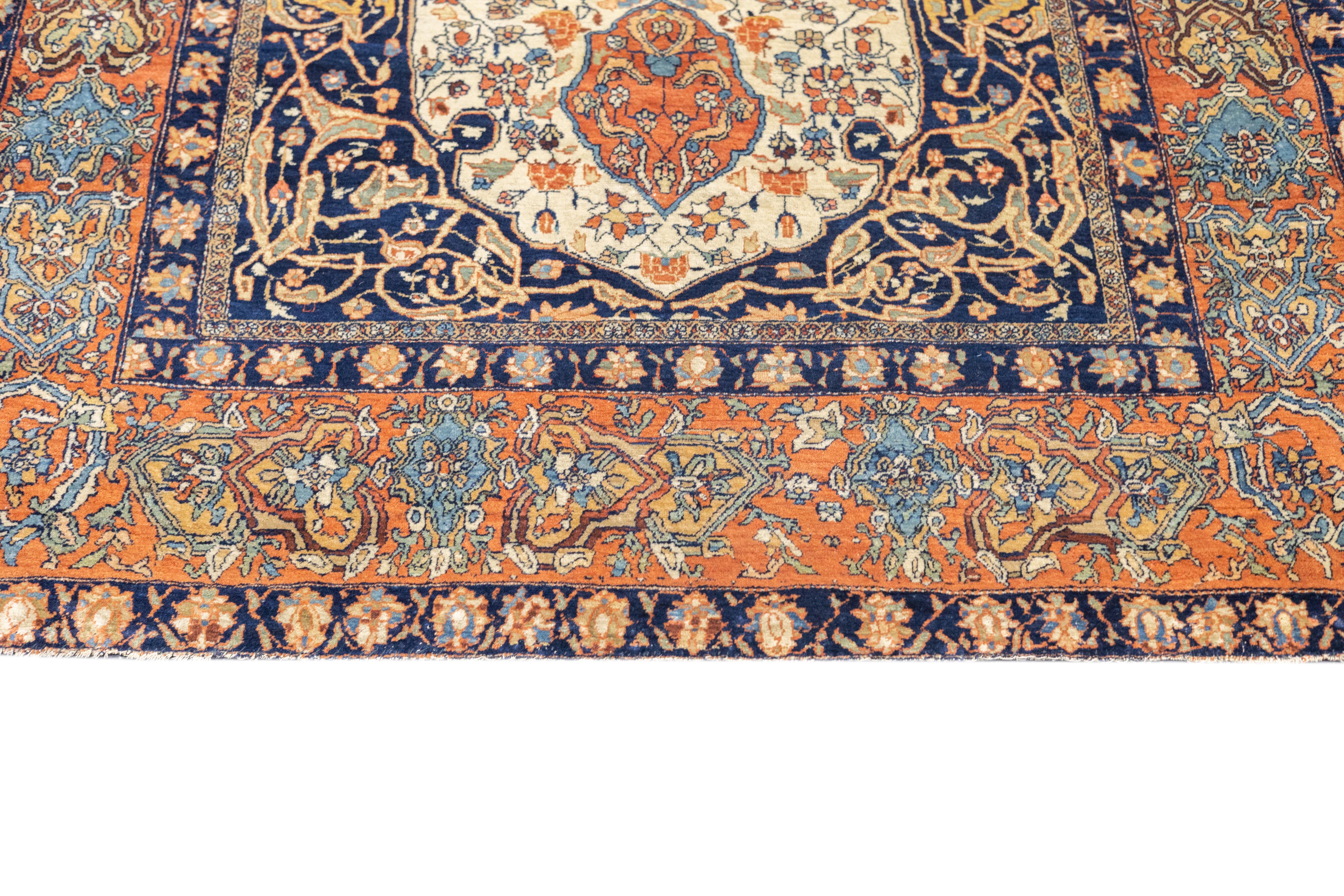 Antiker Farahan Sarouk-Teppich 4'0