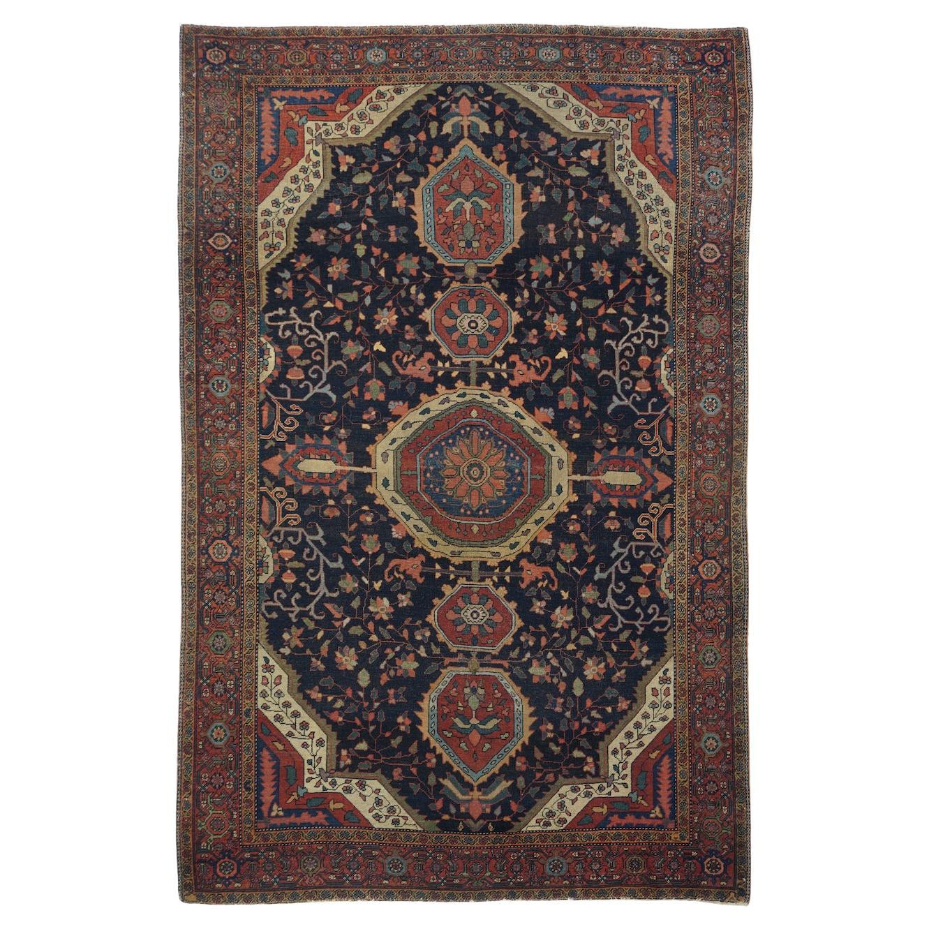 Antique Farahan Sarouk Rug 4'0'' x 6'4'' For Sale