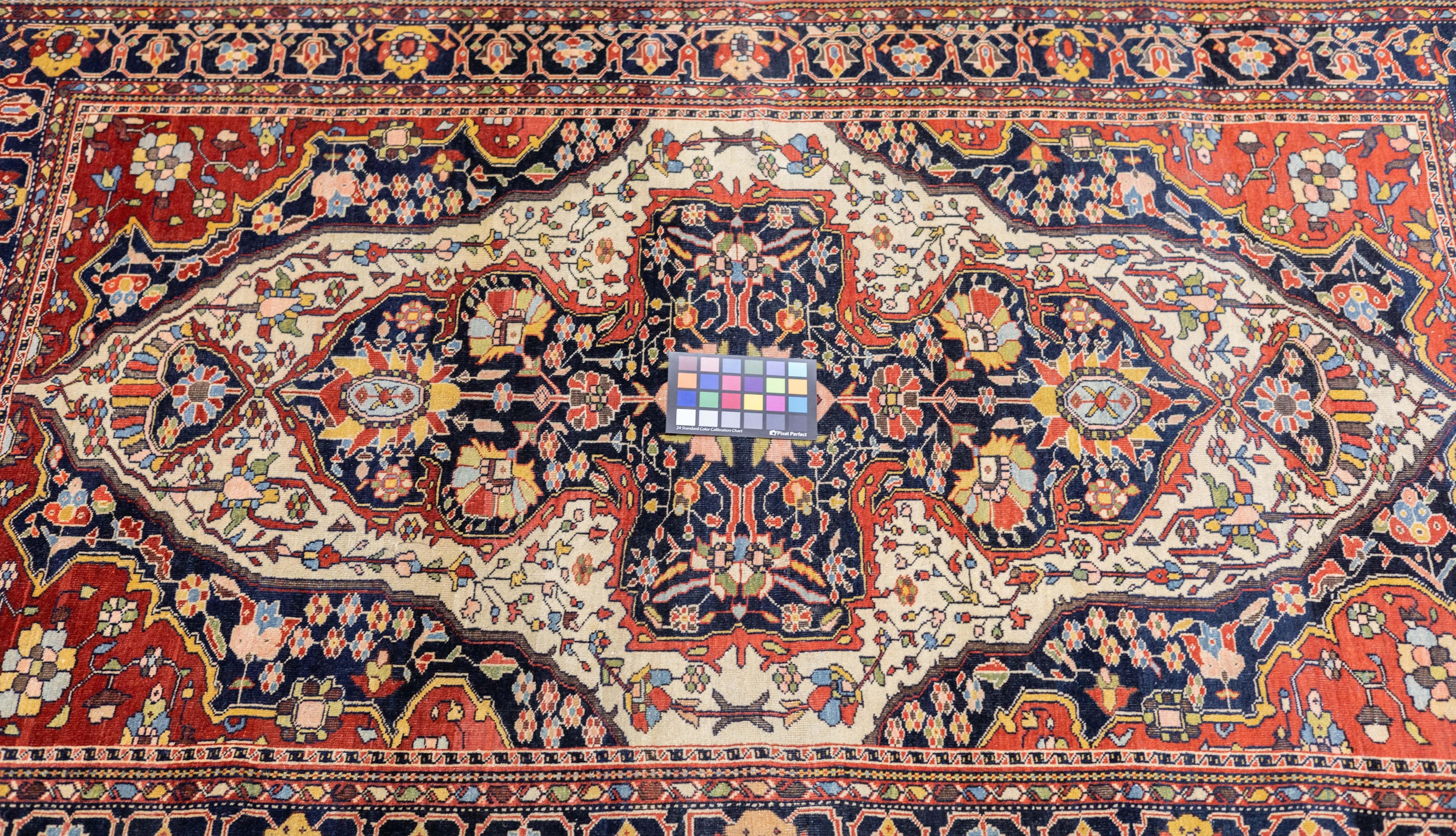 Antiker Farahan Sarouk-Teppich 4'1'' x 6'0