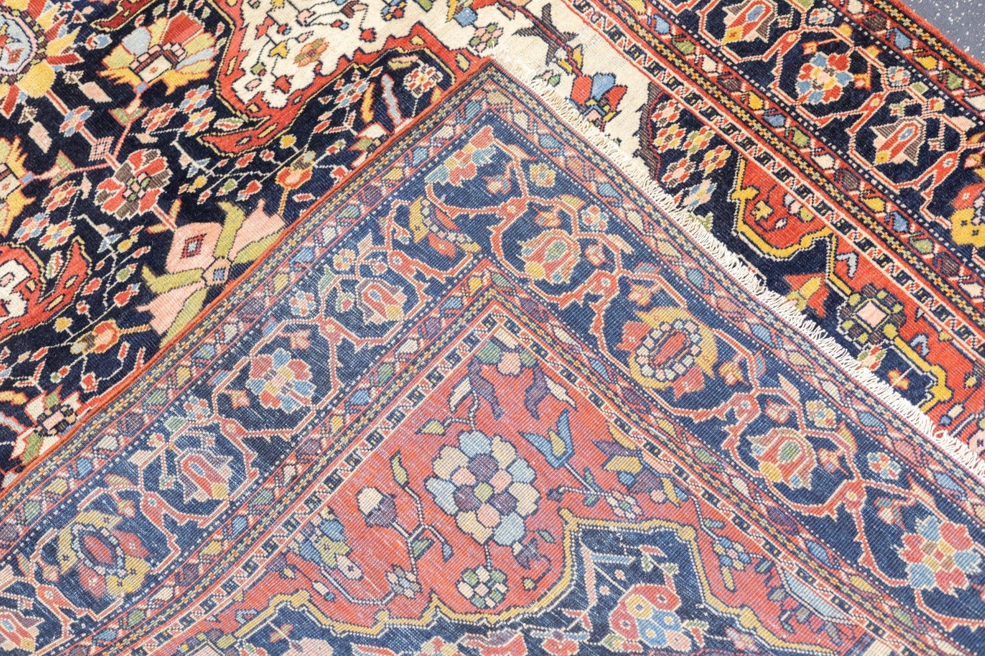 Antiker Farahan Sarouk-Teppich 4'1'' x 6'0