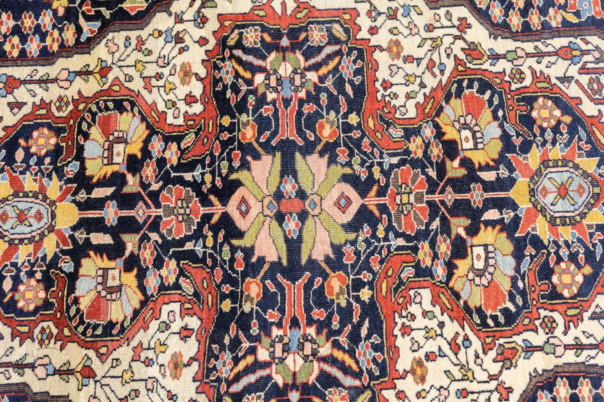 Antiker Farahan Sarouk-Teppich 4'1'' x 6'0